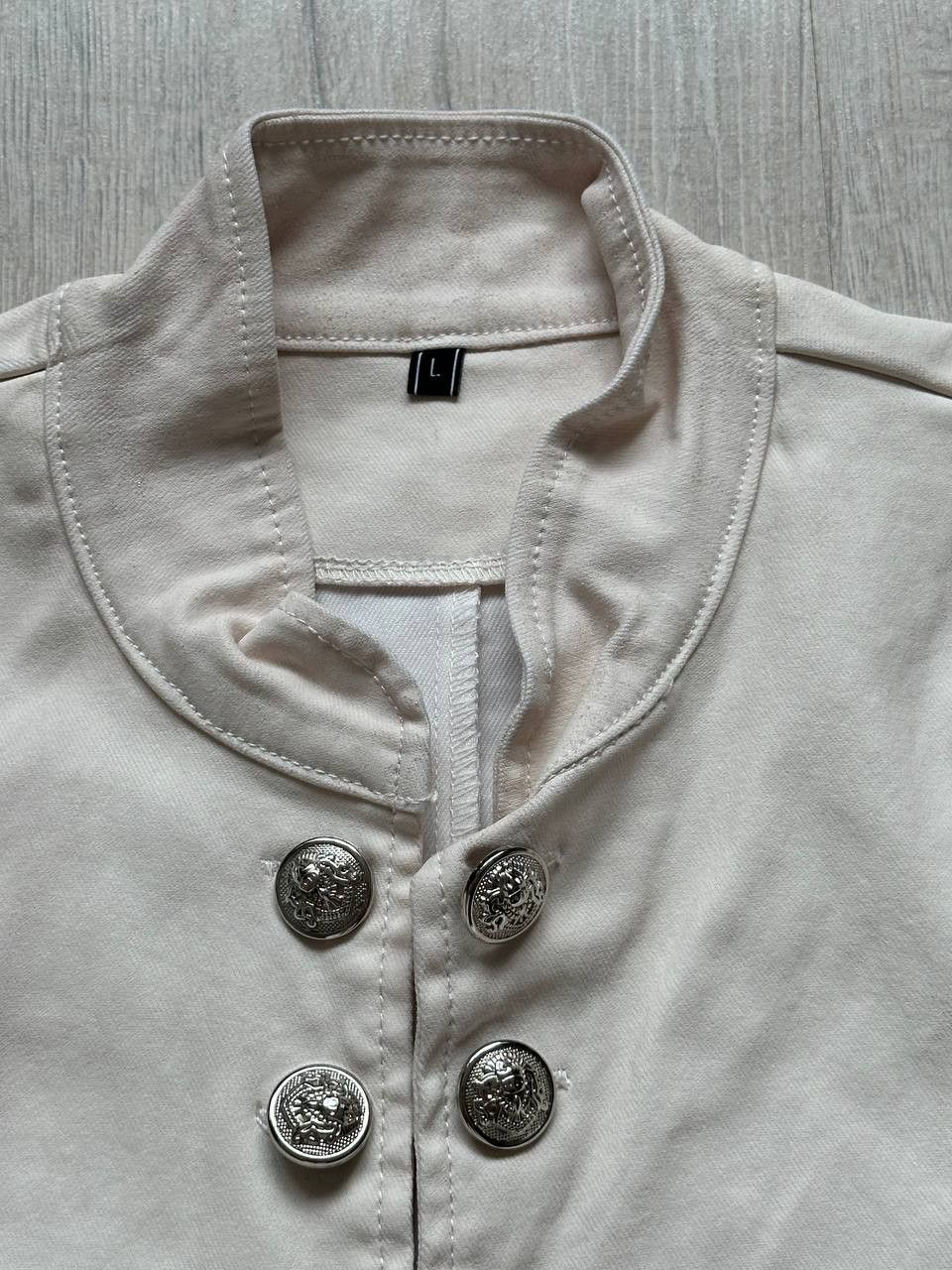 Japanese Brand 00s japanese vkei archive Xfrm napoleon jacket white size L Size L / US 10 / IT 46 - 4 Thumbnail