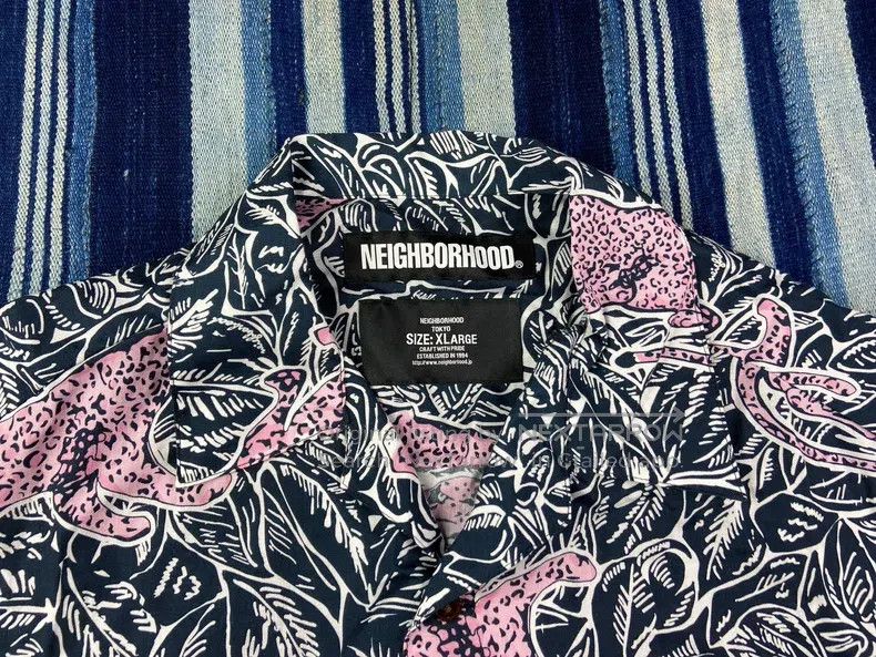 Neighborhood Neighborhood 19SS Retro Hawaiian Shirt Pink Panther Classi Size US XL / EU 56 / 4 - 3 Thumbnail