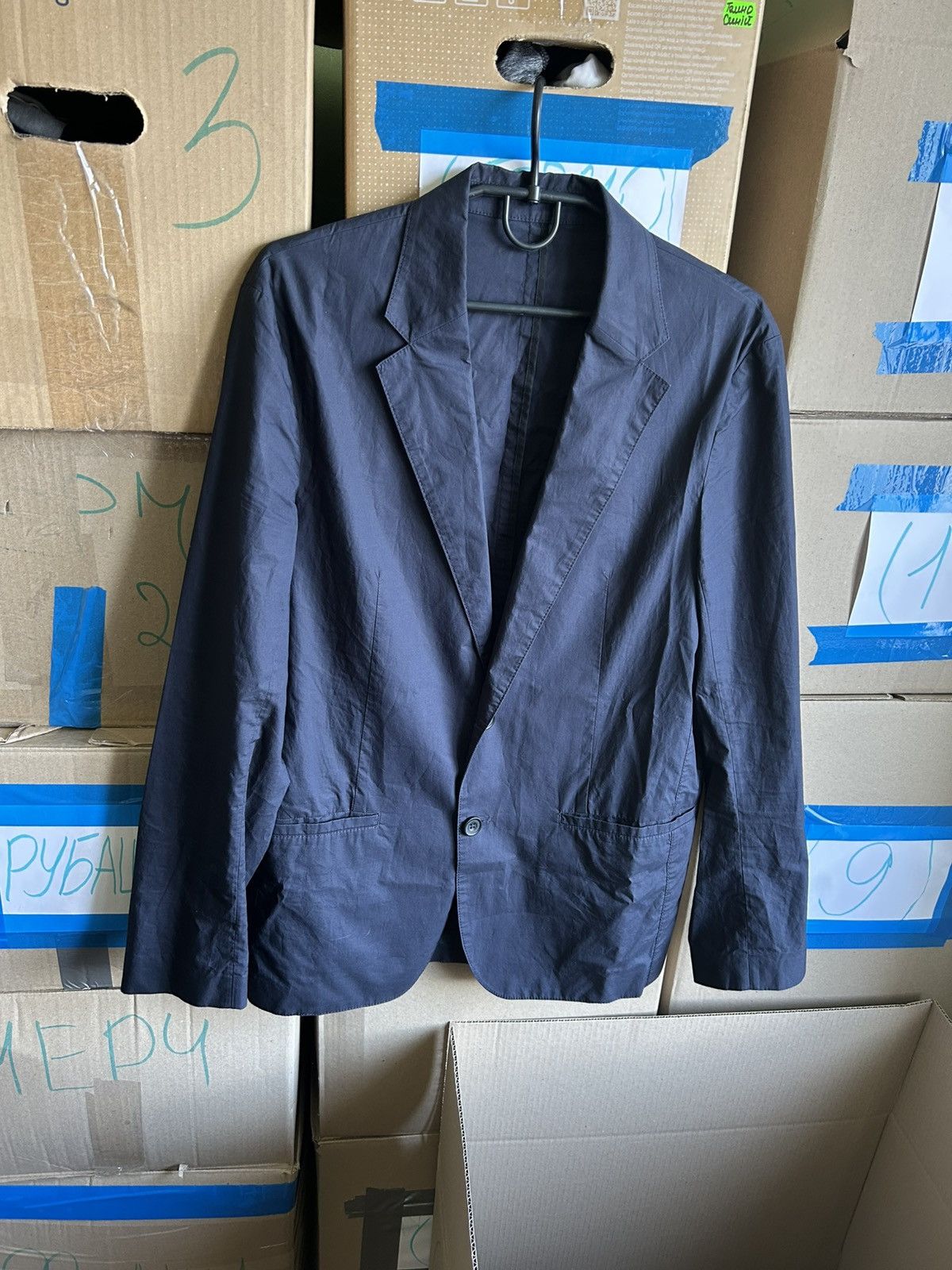 Cos COS Solid Style Men’s Blazer Classic Fit Two Button Size 46 Size 46R - 9 Thumbnail