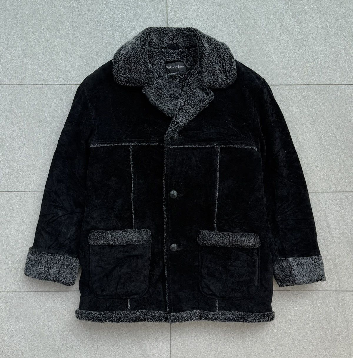 Vintage New Concept Broner Cow Leather Shearling Coat /Jacket Winter Size US M / EU 48-50 / 2 - 2 Thumbnail