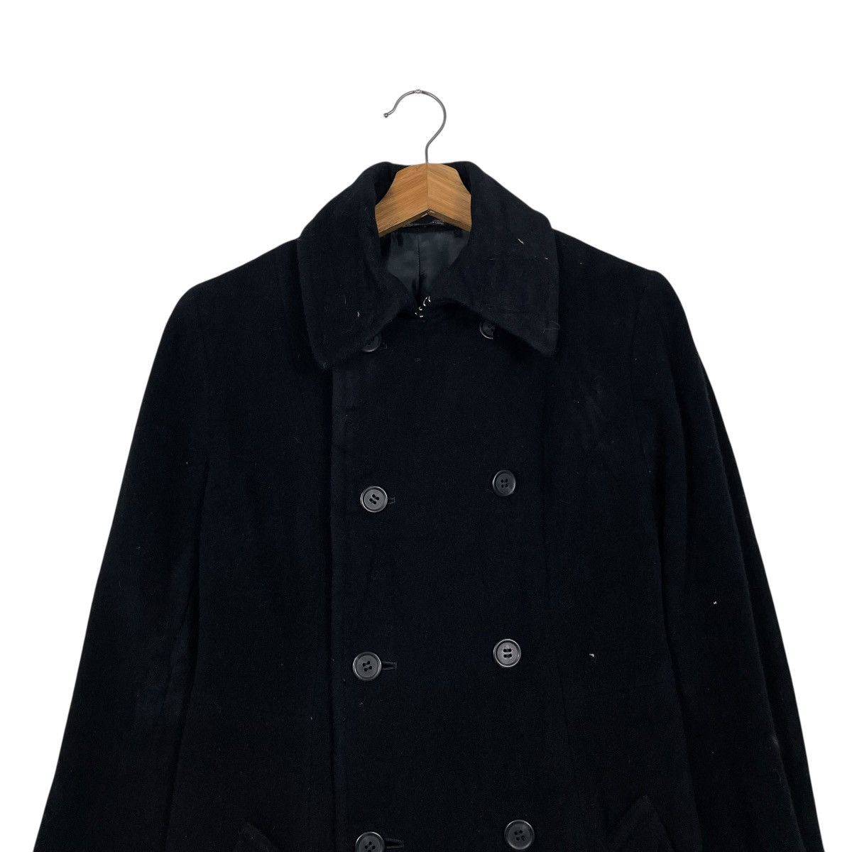Japanese Brand Japanese Brand Ined Double Breasted Wool Coat Size S / US 4 / IT 40 - 2 Thumbnail