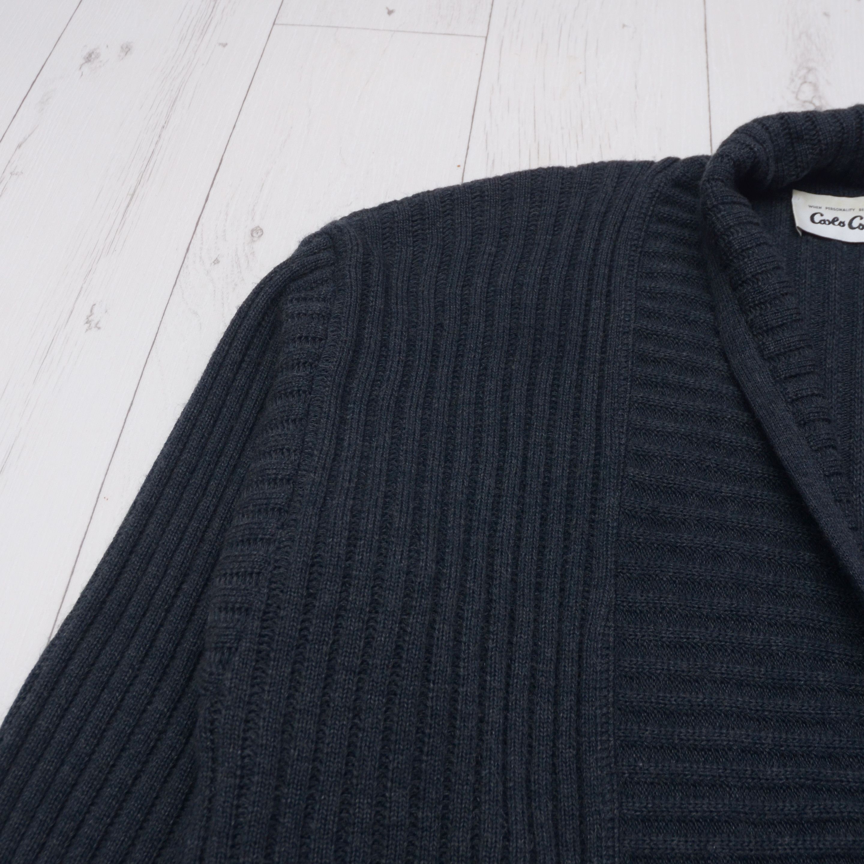 Carlo Colucci Vintage Carlo Colucci 80s 90s Mustarl Knitted Cardigan Size US M / EU 48-50 / 2 - 7 Thumbnail