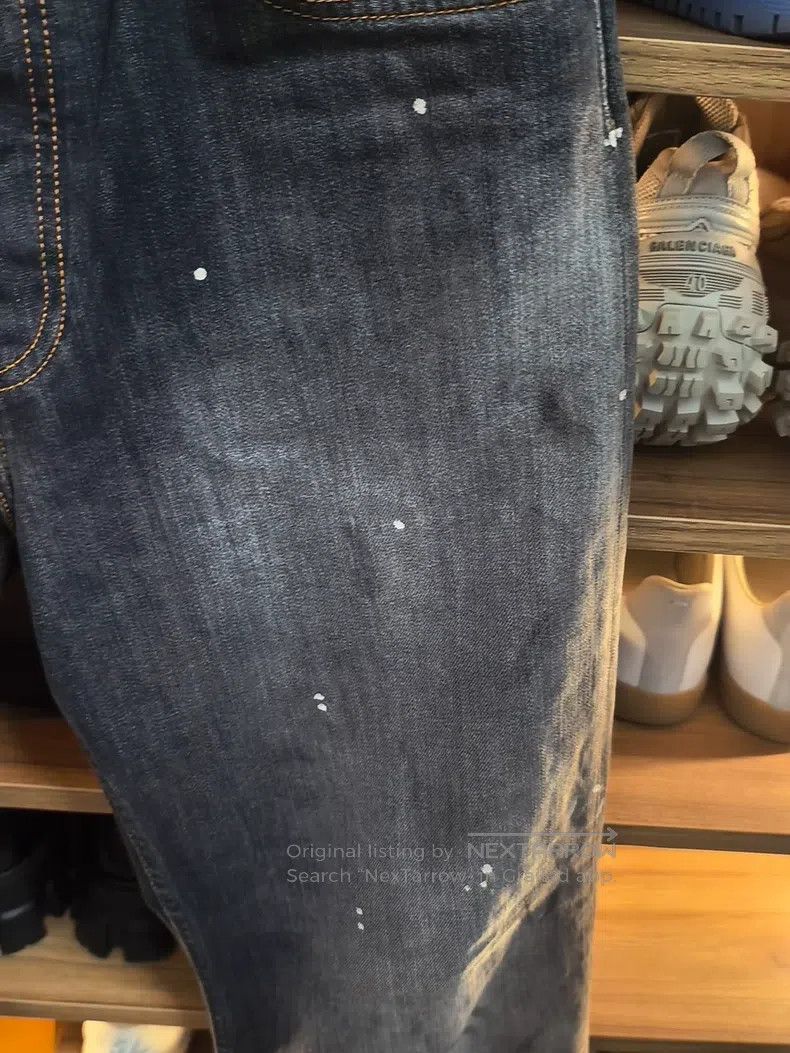 Acne Studios Acne Studios Splattered Denim Jeans Size US 30 / EU 46 - 2 Thumbnail