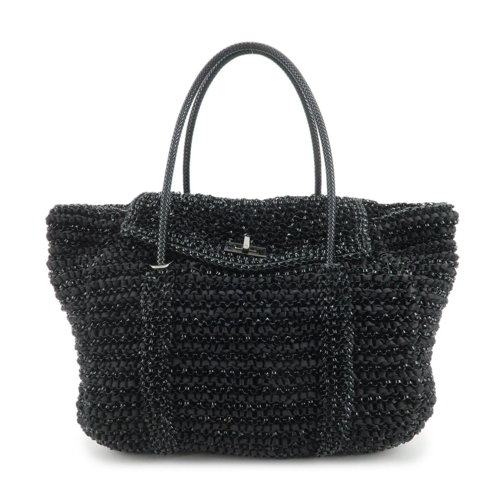 ANTEPRIMA Anteprima Lucchetto Wire PVC Tote Black Size ONE SIZE - 1 Thumbnail