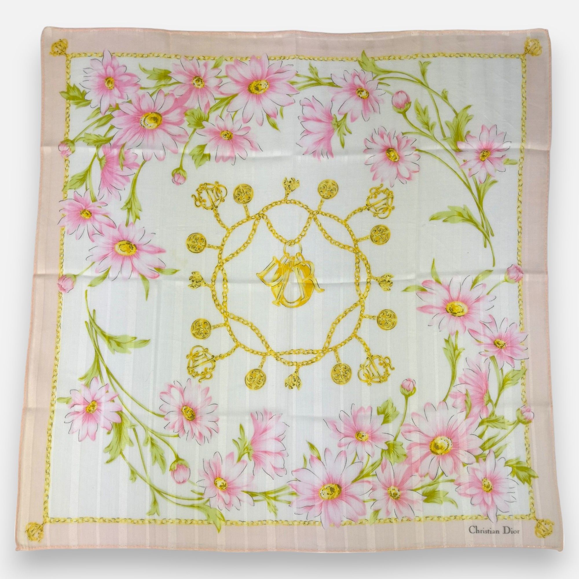 Japanese Brand Vintage Christian DIOR Handkerchief Neckerchief Bandana Size ONE SIZE - 2 Thumbnail