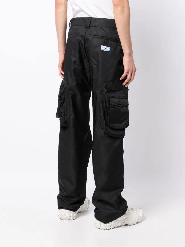 Heron Preston !DS! SS23 Heron Preston X-Ray Track Black Cargo Pants Size US 32 / EU 48 - 8 Thumbnail
