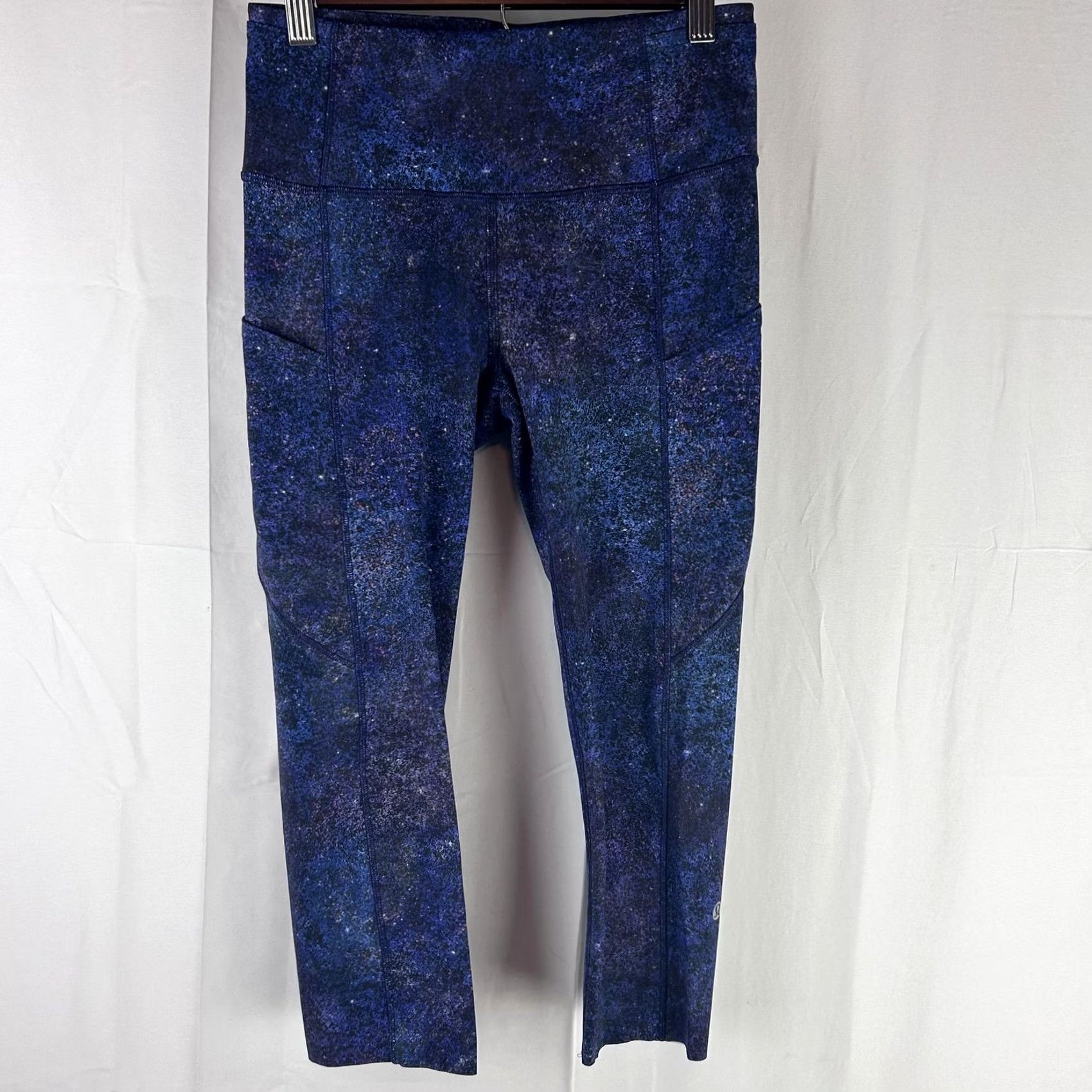 Lululemon Lululemon Leggings 6 Blue Purple Space Dye Pocket High Rise Yoga Gym Womens Size 28" / US 6 / IT 42 - 2 Thumbnail