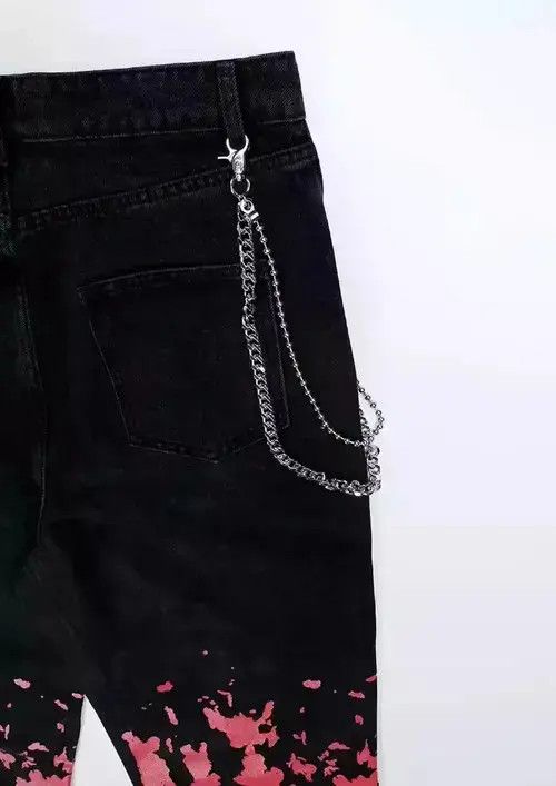 Japanese Brand × Jean Streetwear print jeans Size US 32 / EU 48 - 2 Thumbnail