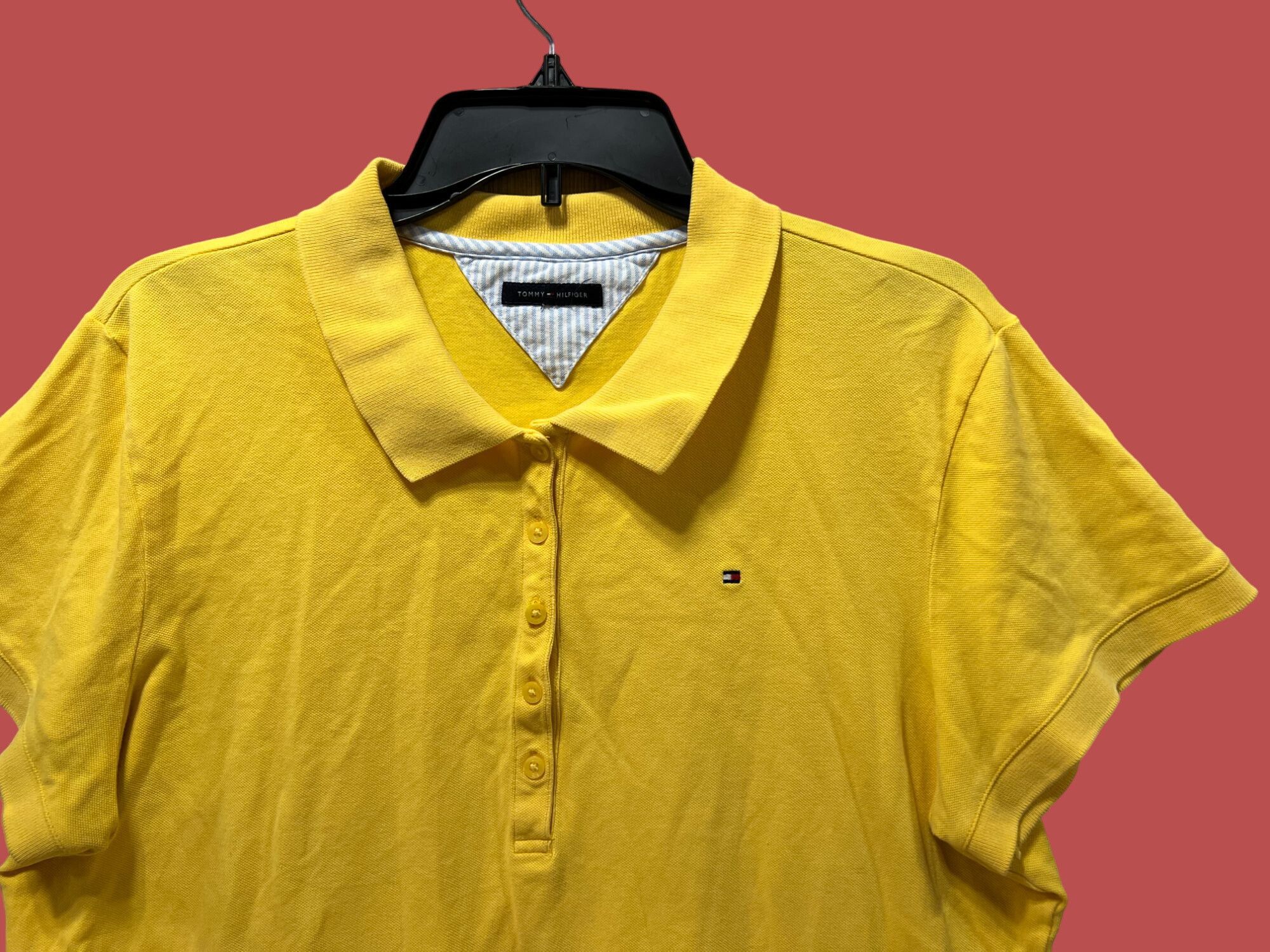 Tommy Hilfiger Tommy Hilfiger - Men's Short Sleeve Polo Shirt - Yellow - Me Size US M / EU 48-50 / 2 - 13 Thumbnail