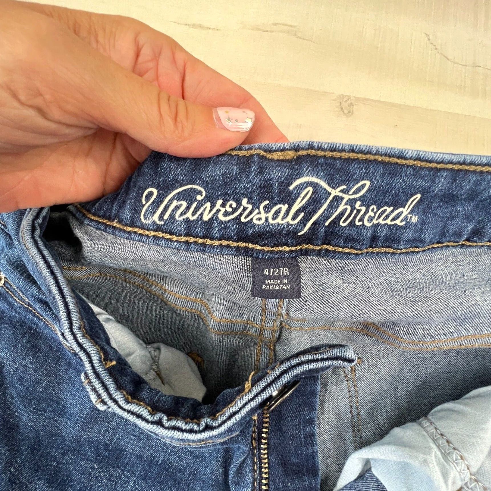 Vintage Universal Thread Womens Curvy Skinny Jeans Medium Wash Size 27" / US 4 / IT 40 - 4 Thumbnail