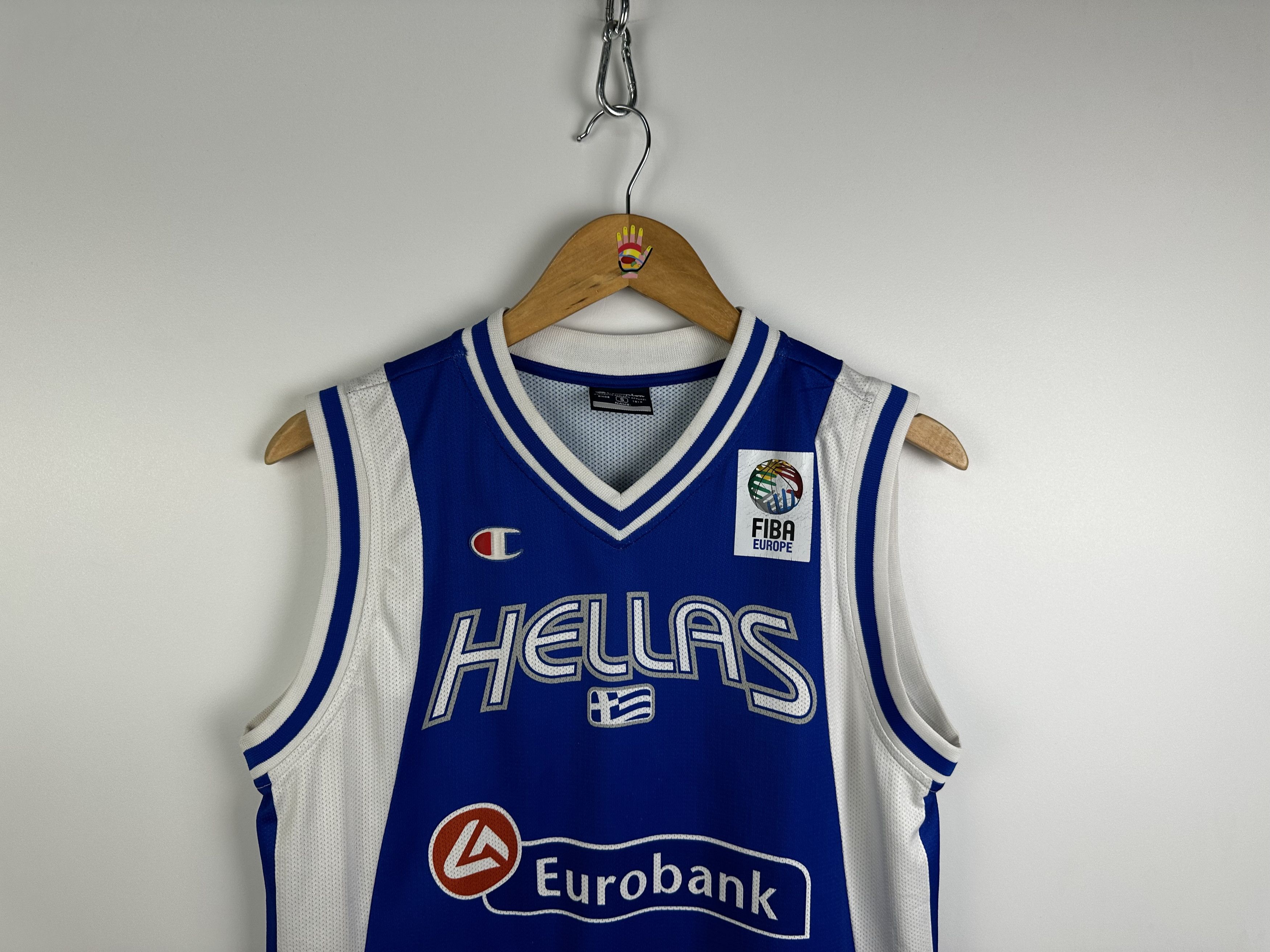 Champion Vintage Hellas Greece Basketball Shirt Jersey Champion Vintage Grailed