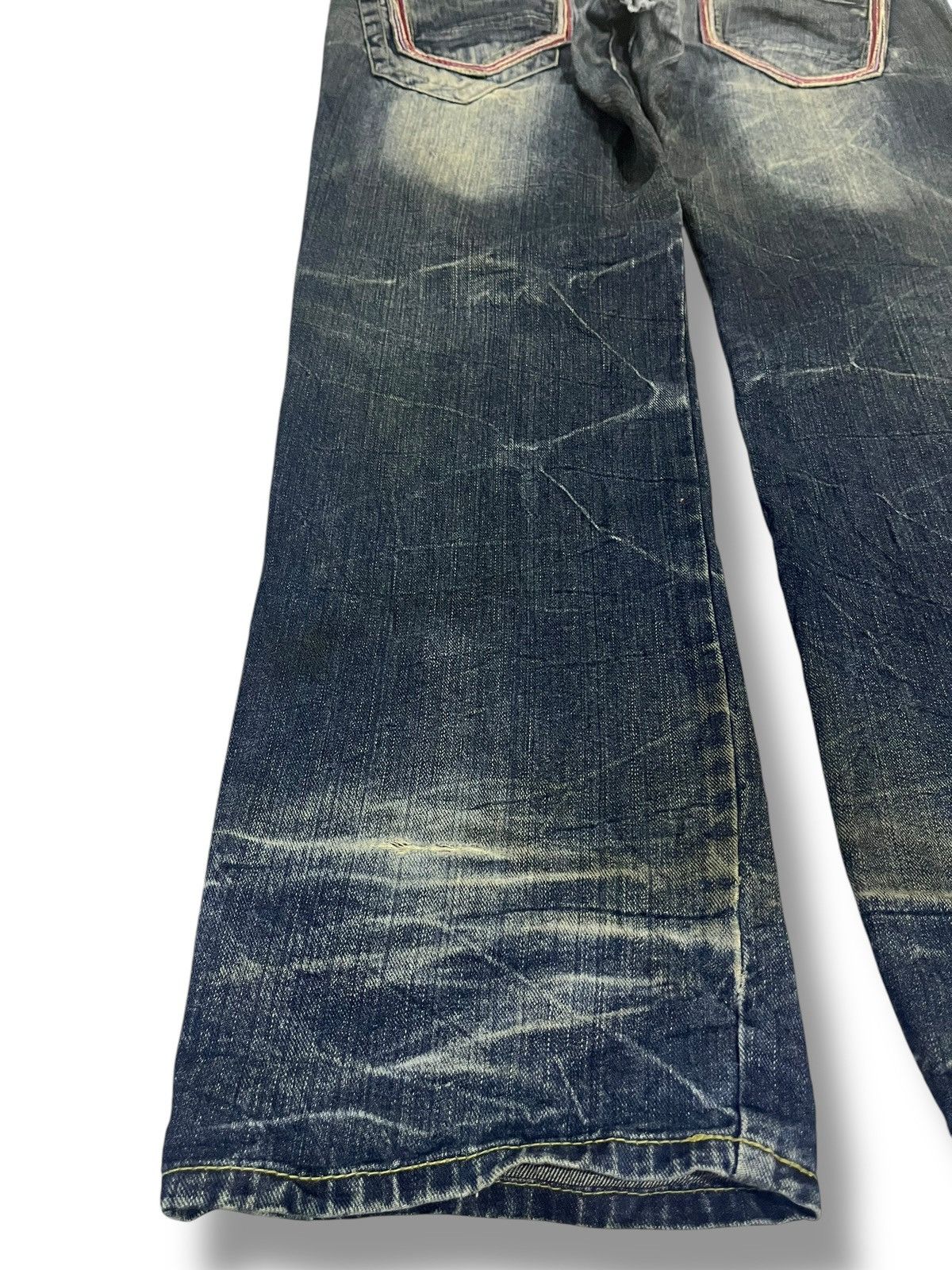 If Six Was Nine SICK💥 VINTAGE SORRIDERE DOUBLE WAIST MUD WASH DENIM Size US 35 - 11 Thumbnail
