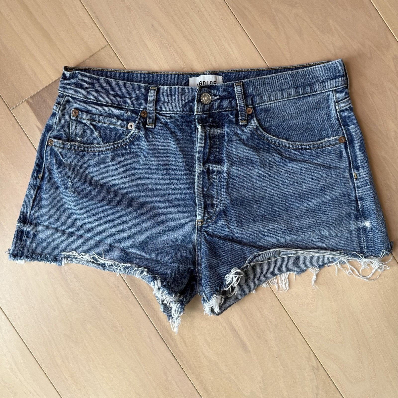 Agolde Agolde Parker Denim Shorts Women's 32 Blue Jorts Summer Size 32" / US 10 / IT 46 - 2 Thumbnail