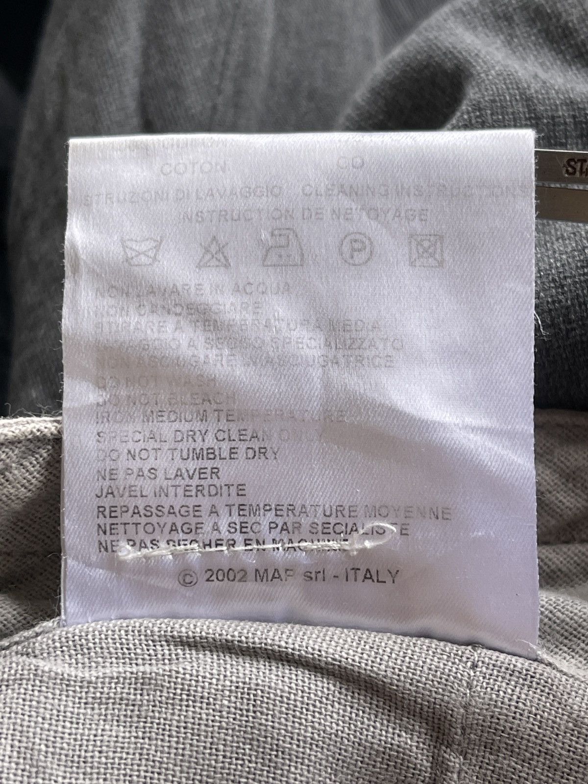 Carol Christian Poell CCP Spring02 PM1602WARP Grey Straight Pants Size US 29 - 14 Thumbnail
