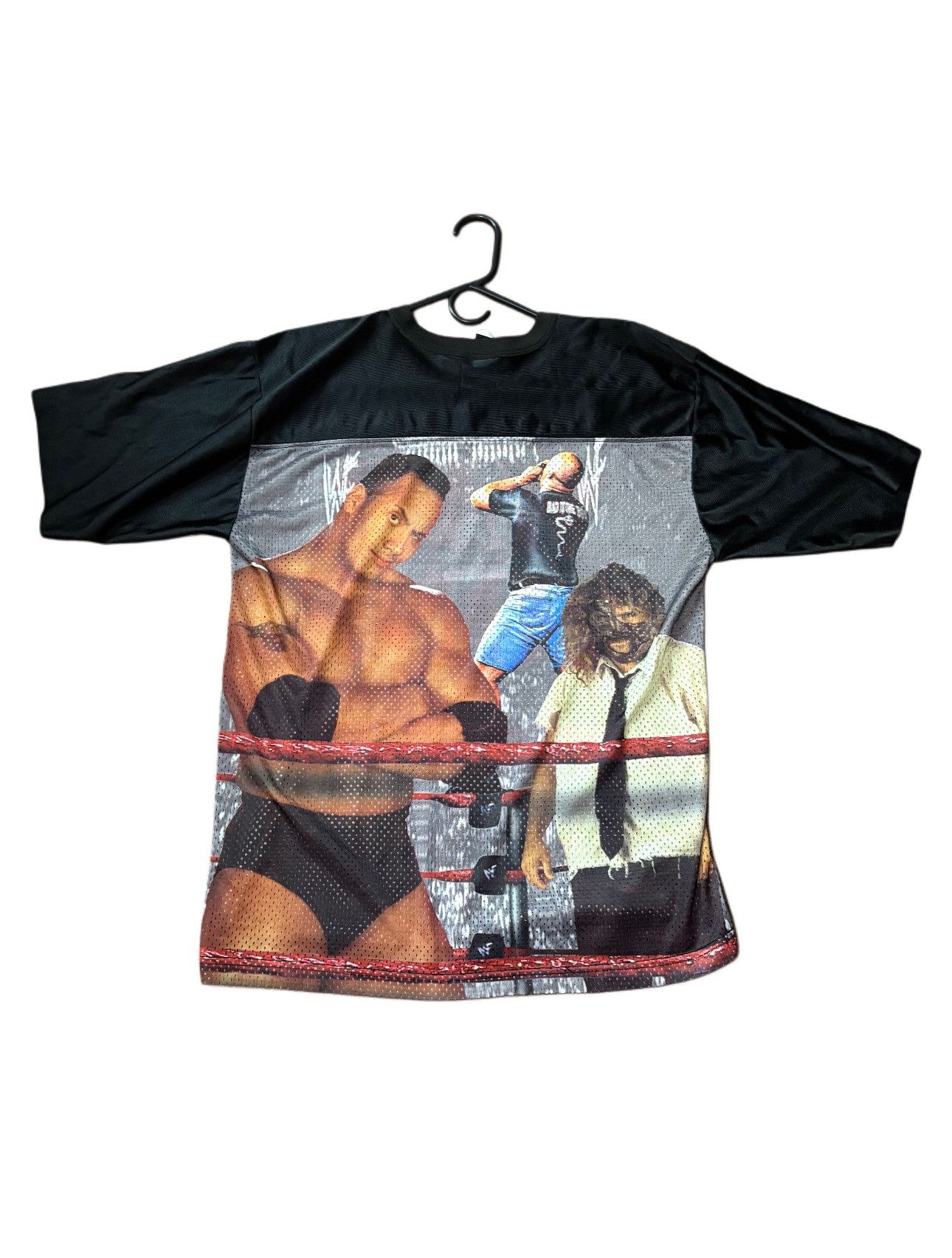 WWF WWF RAW WARZONE ALLOVER MESH TEE 1980-1990s Size US M / EU 48-50 / 2 - 2 Thumbnail