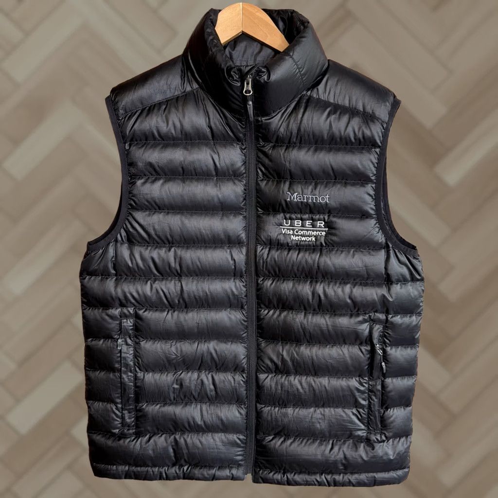 Marmot Marmot Vest Black 85% Down Full Zip 700 Fill Stand-Up Puffer Jacket Mens M Regular Size Down Insulation Quilted Pocket Chest 37 in Size US M / EU 48-50 / 2 - 1 Thumbnail