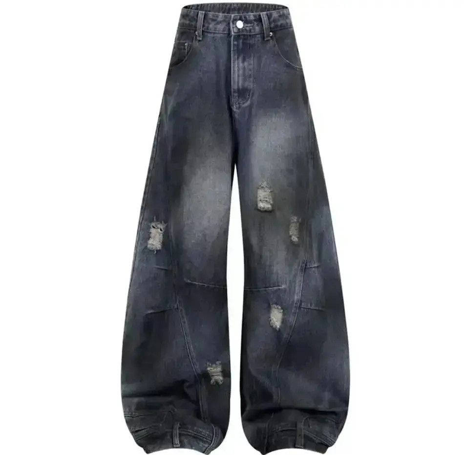 Japanese Brand Distressed Baggy Streetwear Design Jeans Size US 32 / EU 48 - 1 Thumbnail