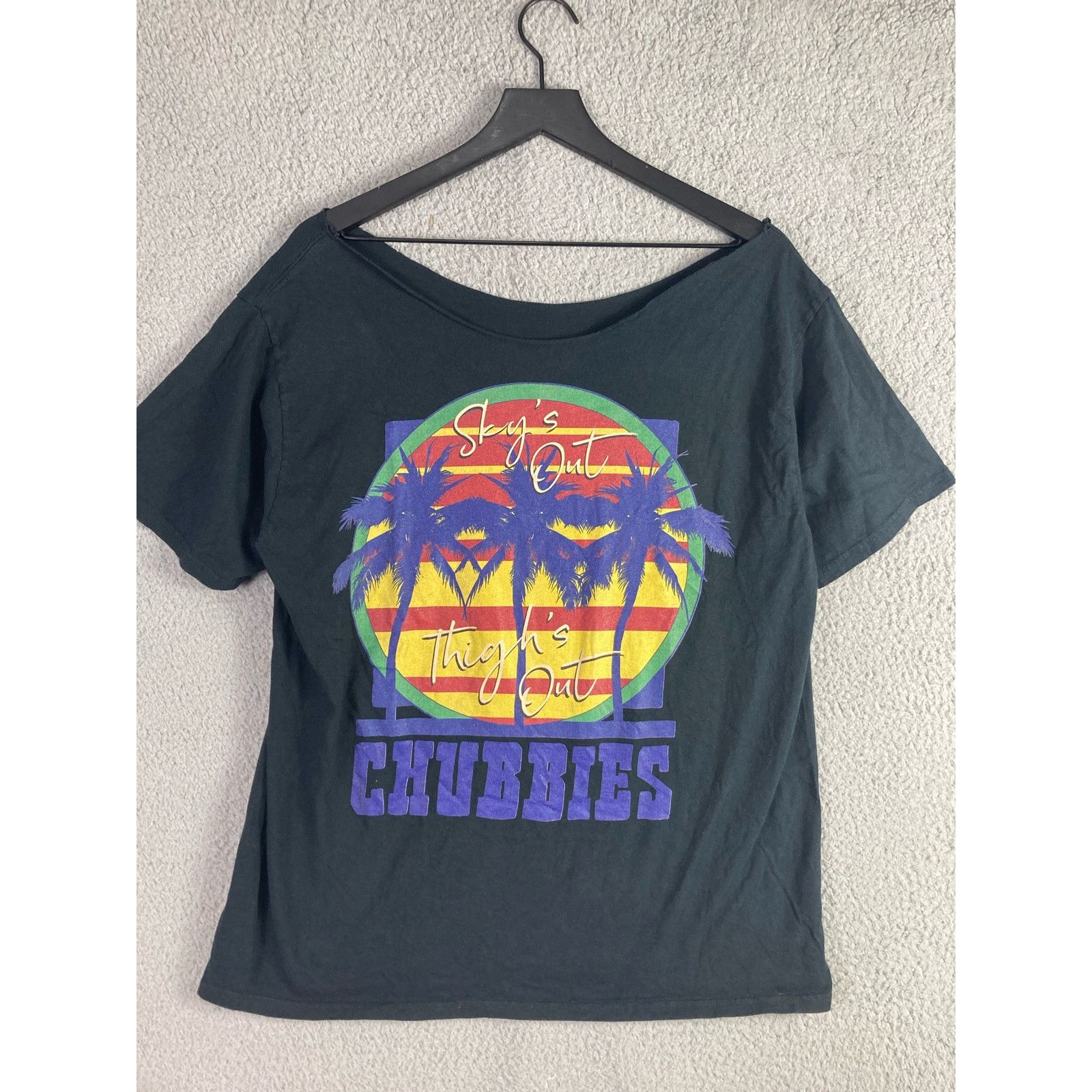 Chubbies Chubbies Distressed T-Shirt Black Size 2XL Comfortable Size XXL / US 16-18 / IT 52-54 - 3 Thumbnail