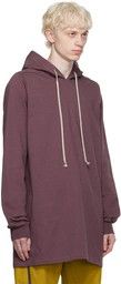 Rick Owens o1y0325 Hoodie in Burgundy Size US S / EU 44-46 / 1 - 2 Thumbnail