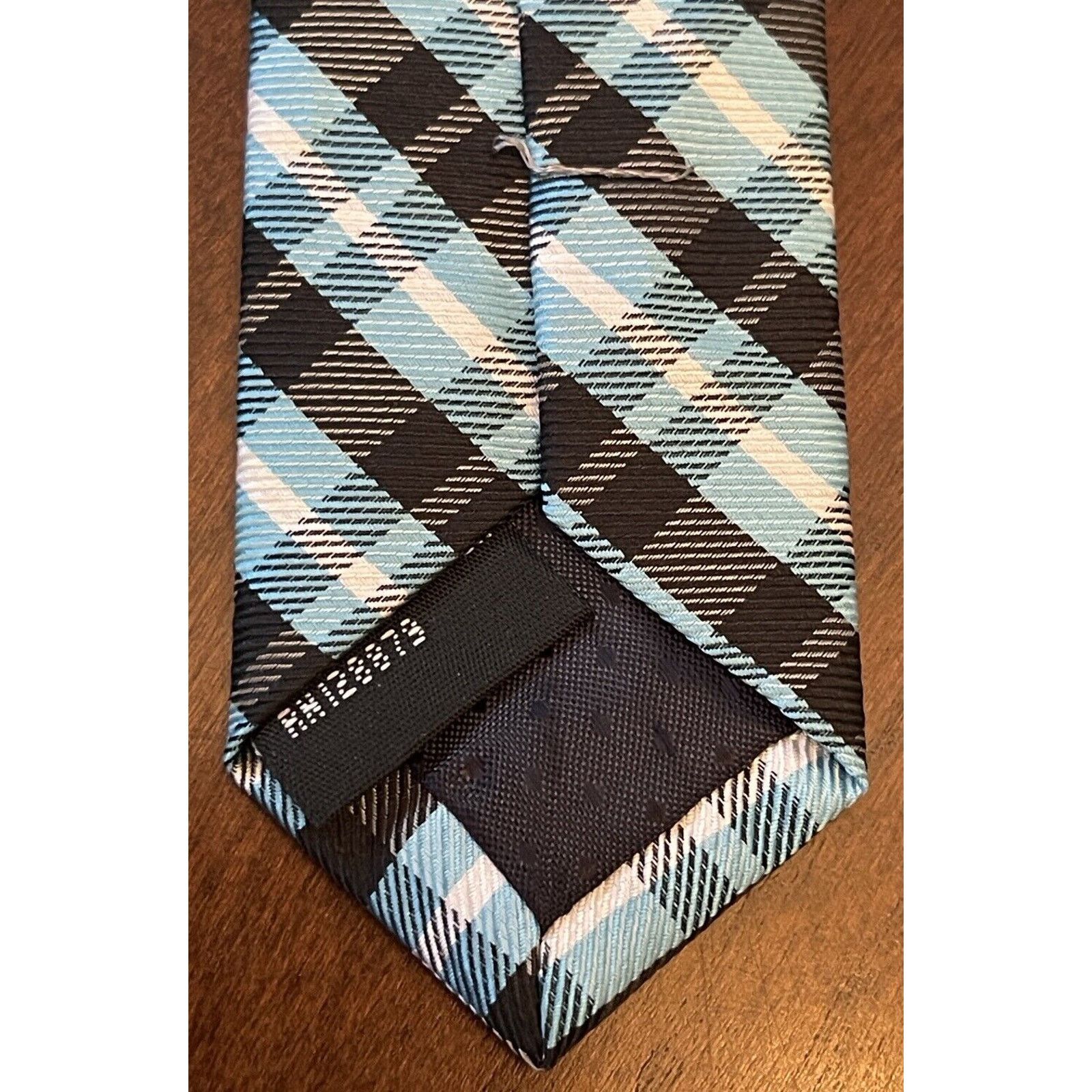 Other Adolfo Blue Black Hand Made 100% Polyester Made In China Size ONE SIZE - 7 Thumbnail