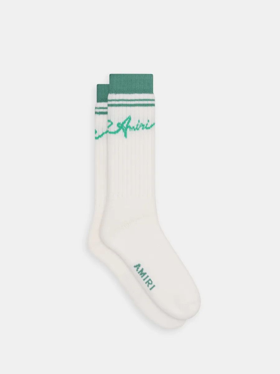 Amiri o1s1wg110825 Size: OS / Wave Socks in White Size ONE SIZE - 2 Thumbnail