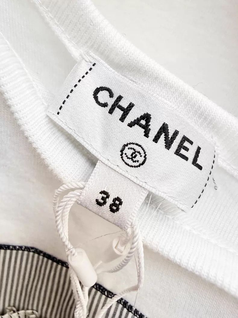 Chanel Chanel One-shoulder bow stud bead double Clogo vest suspen Size XS / US 0-2 / IT 36-38 - 5 Thumbnail