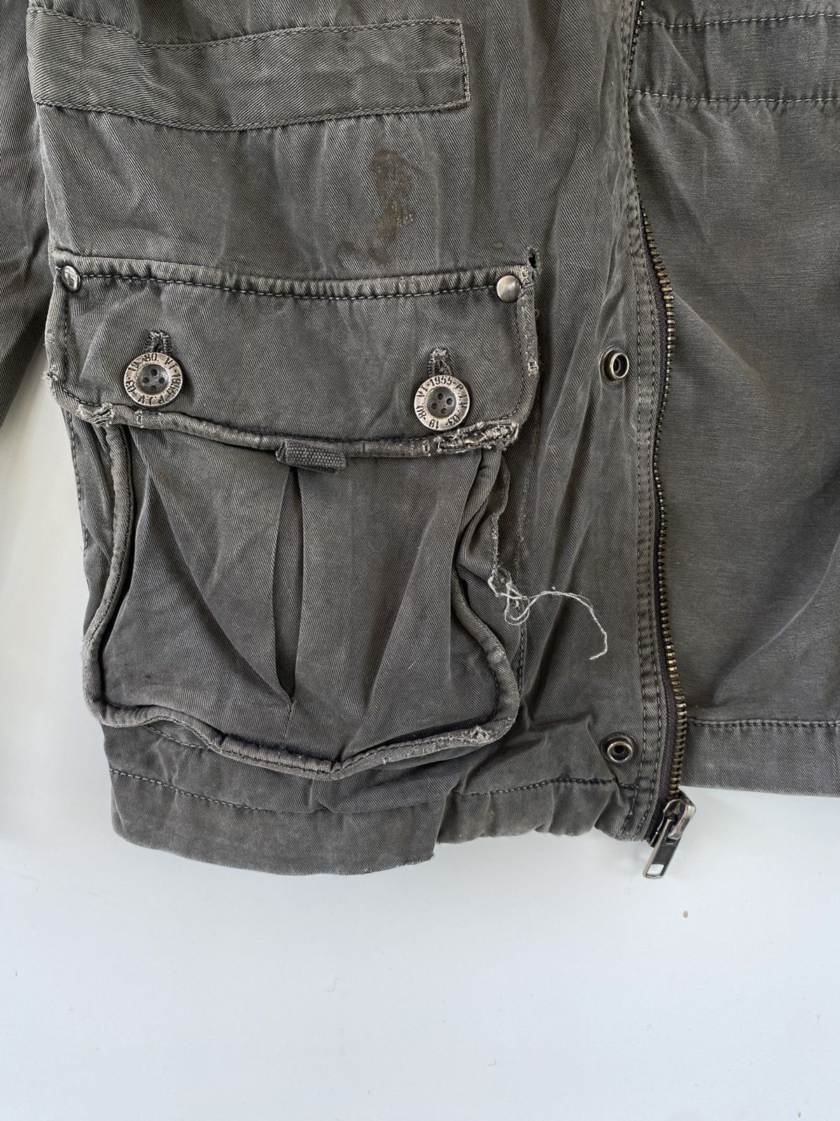 Japanese Brand × Vintage ✅️Vintage Cargo Jacket Pocket Mens Military Style Size US L / EU 52-54 / 3 - 8 Thumbnail