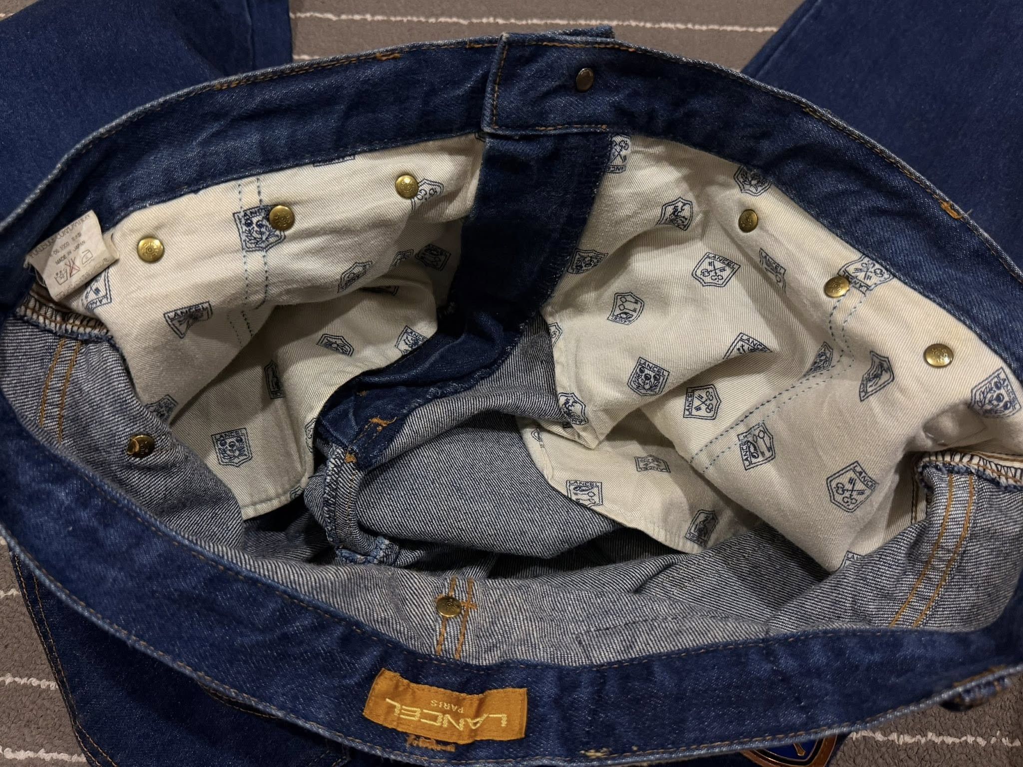 Lancel luxury denim LANCEL PARIS indigo japan W 38 3159 Size US 38 / EU 54 - 13 Thumbnail