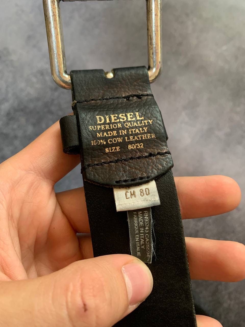 Diesel × Vintage Vintage Y2K Diesel Leather Belt Made in