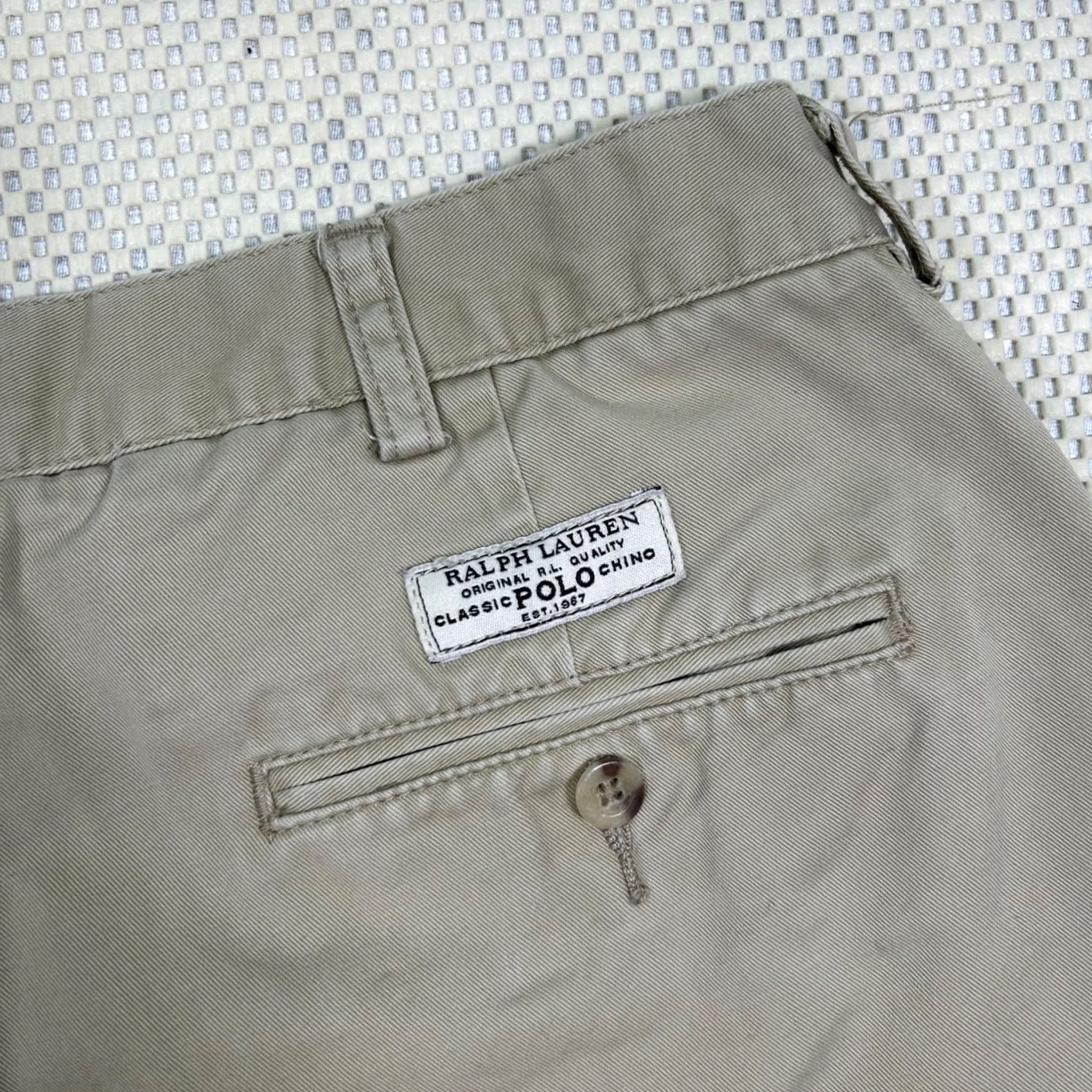 Polo Ralph Lauren VINTAGE Polo Ralph Lauren (no) 34 - Classic Chino Shorts Prospect Beige Cotton Casual Men Size US S / EU 44-46 / 1 - 3 Thumbnail