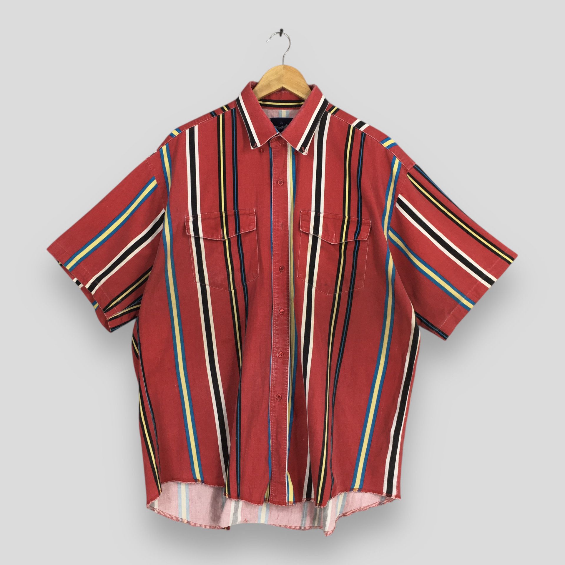 Wrangler Vintage 90s Wrangler Vertical Red Stripes Flannel Shirt Size US XL / EU 56 / 4 - 1 Thumbnail