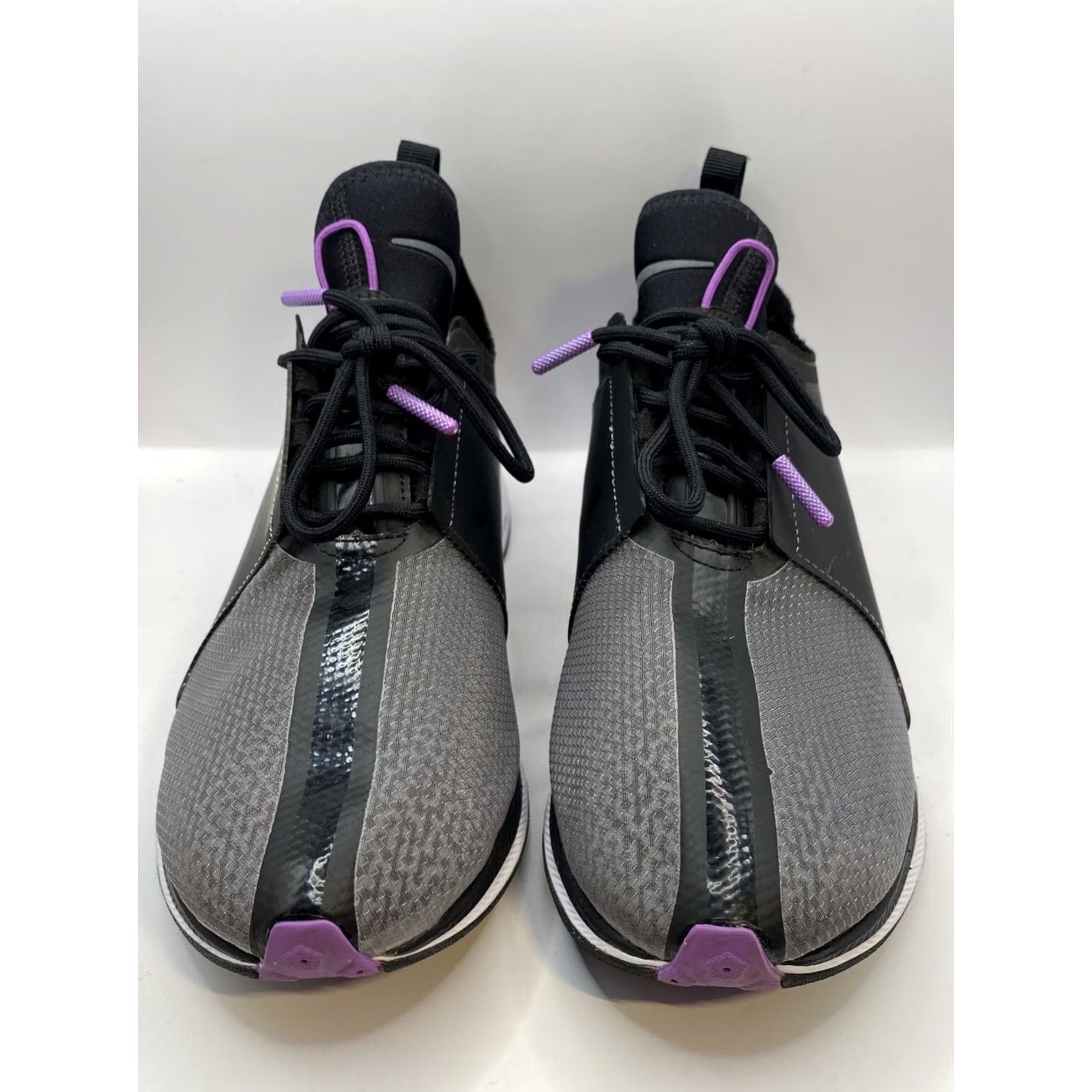 Nike Nike Zoom Pegasus Turbo Running Shoes Womens 7.5 US 5.5 US Black/Bright Violet-White AR4347-001 Size US 5 / IT 35 - 2 Thumbnail