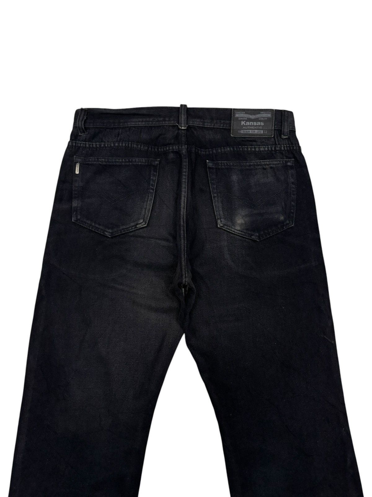 Kapital Vintage KANSAS DENIM FOR LIFE Faded Black Jeans Size US 35 - 6 Thumbnail
