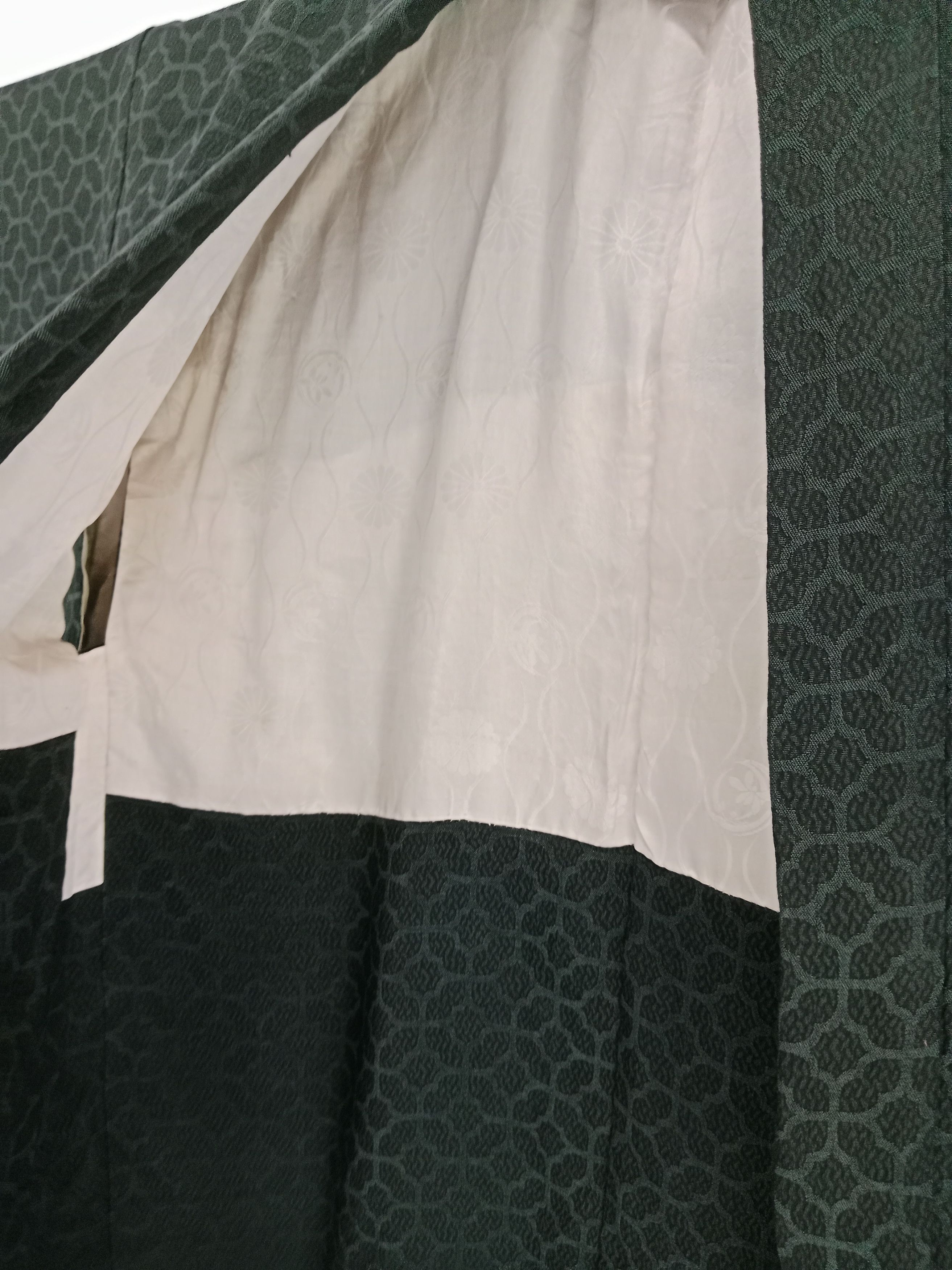 Japanese Brand Vintage Black Silk Haori Kimono Japanese Traditional Wear Size US L / EU 52-54 / 3 - 4 Thumbnail