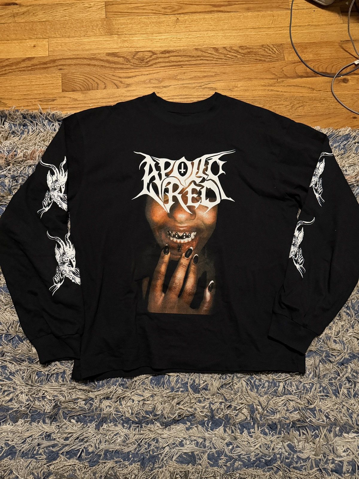 Playboi Carti Apollo Red long sleeve antagonist tour 2.0 merch Size US L / EU 52-54 / 3 - 1 Thumbnail