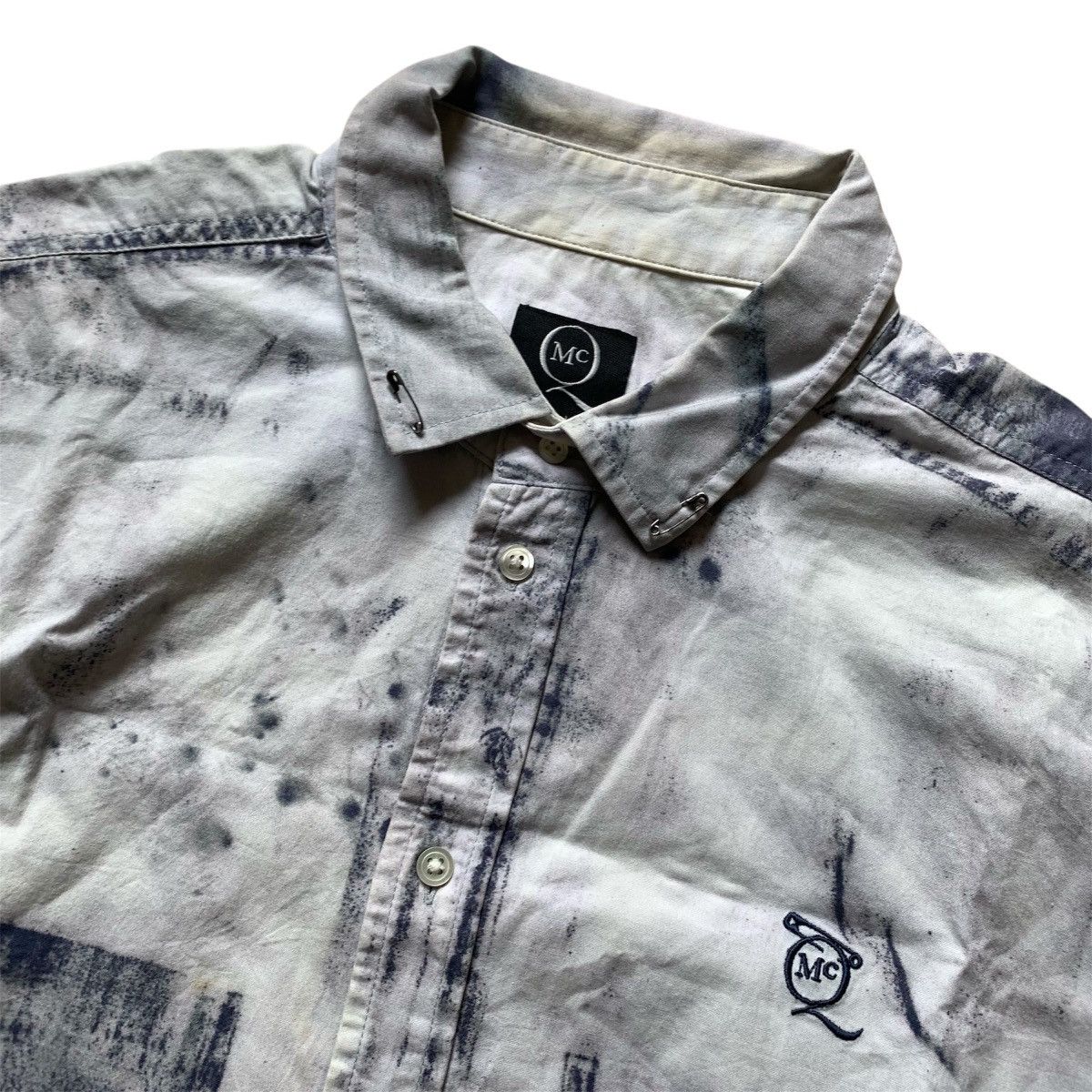 Alexander McQueen Alexander Mqueen Abstrach Pattern Shirt Button Up Pin Size US M / EU 48-50 / 2 - 6 Thumbnail