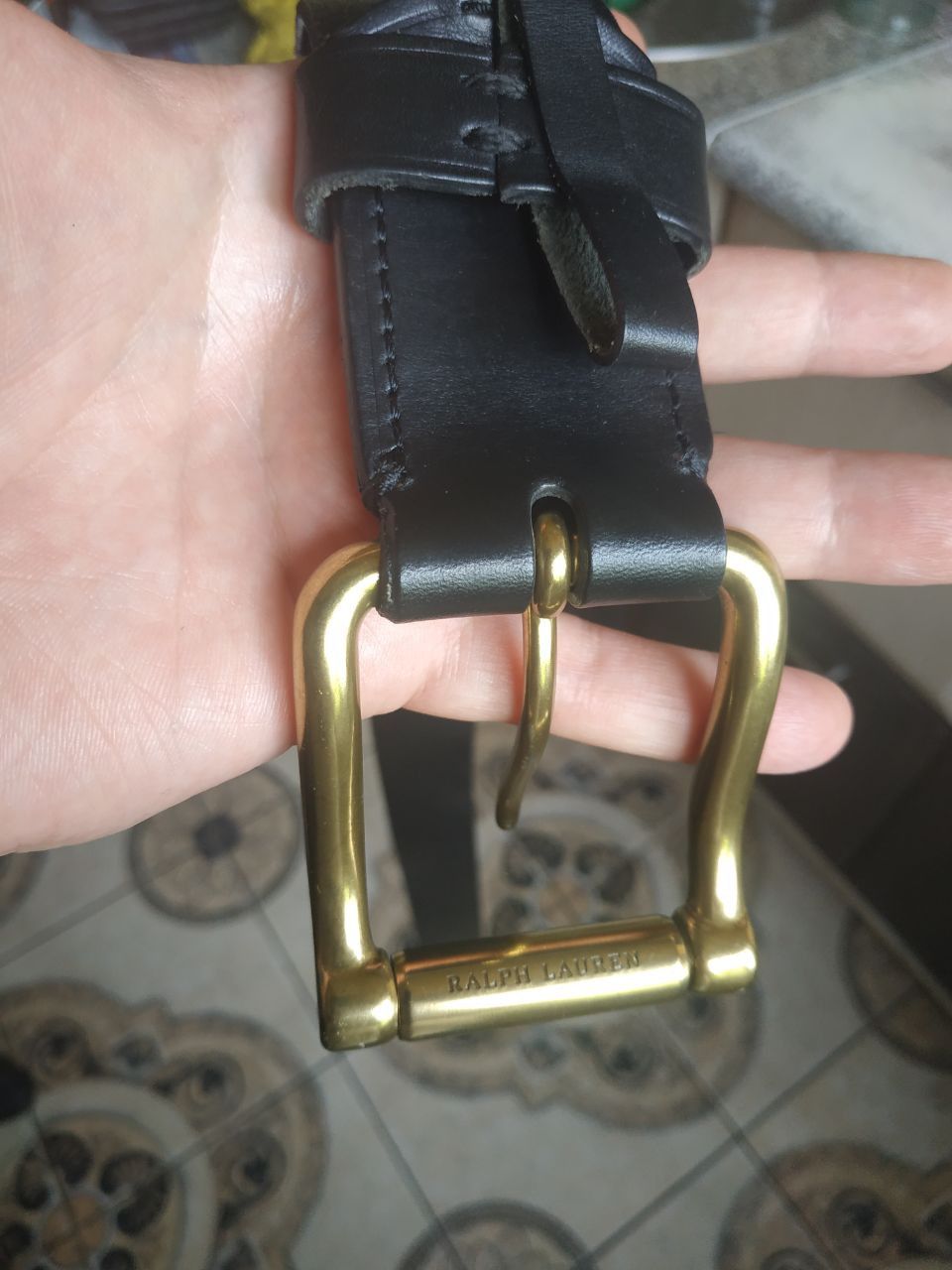 Polo Ralph Lauren Polo Ralph Lauren Leather Roller Buckle Belt 36/90 Black Size ONE SIZE - 23 Thumbnail