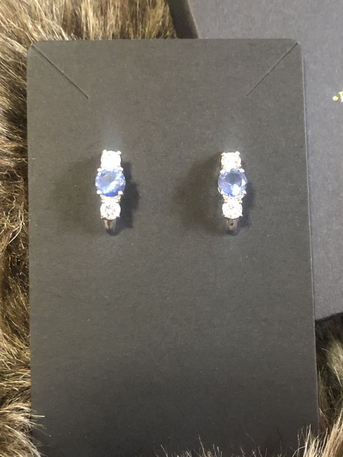Jewelry Freida Rothman triple stone half hoop sterling earrings NIB Size ONE SIZE - 5 Thumbnail