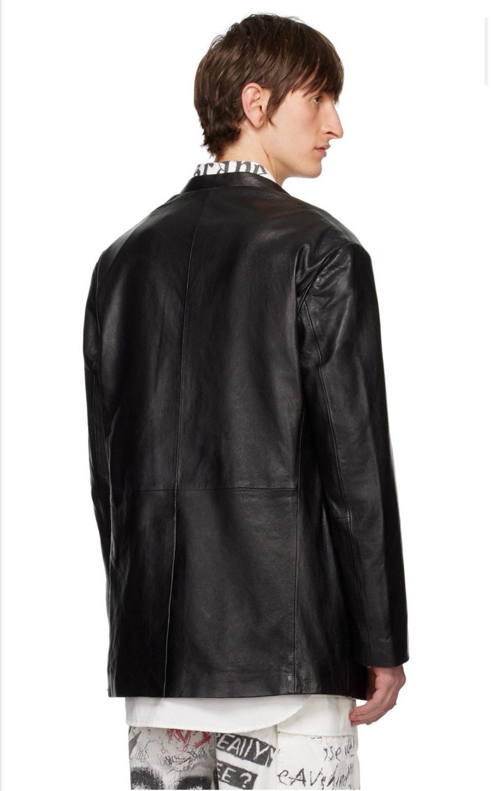 R13 Belt Collar Leather Jacket Small Size US S / EU 44-46 / 1 - 3 Thumbnail
