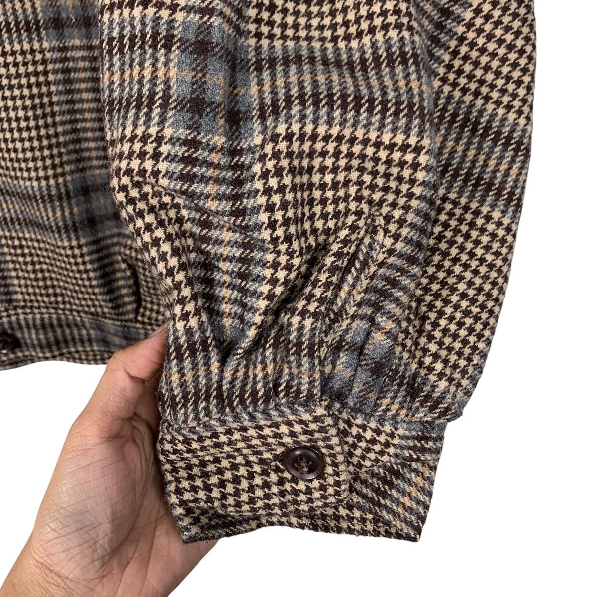 Japanese Brand ONE WAY Checked Button Casual Jacket #2129-C93 Size US M / EU 48-50 / 2 - 13 Thumbnail