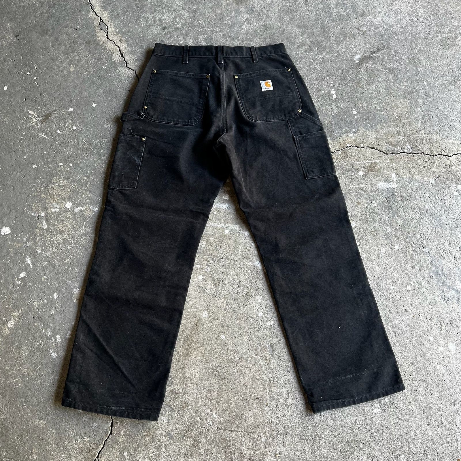 Carhartt × Vintage Carhartt black double knee work wear carpenter pants Size US 31 - 4 Thumbnail