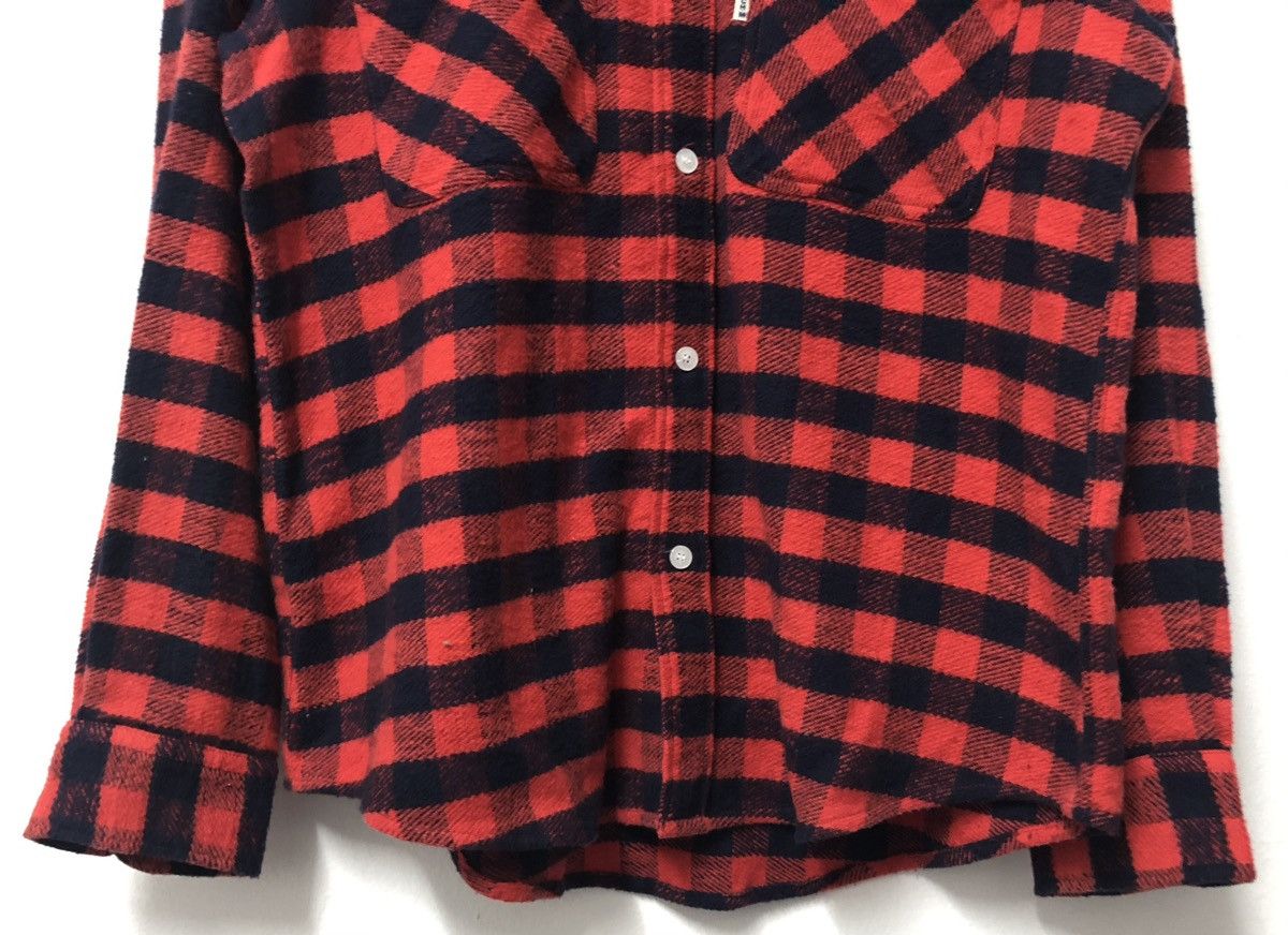 HOLLYWOOD RANCH MARKET Vintage HR Market Wool Check Button Ups Flannel Shirts Size US M / EU 48-50 / 2 - 4 Thumbnail