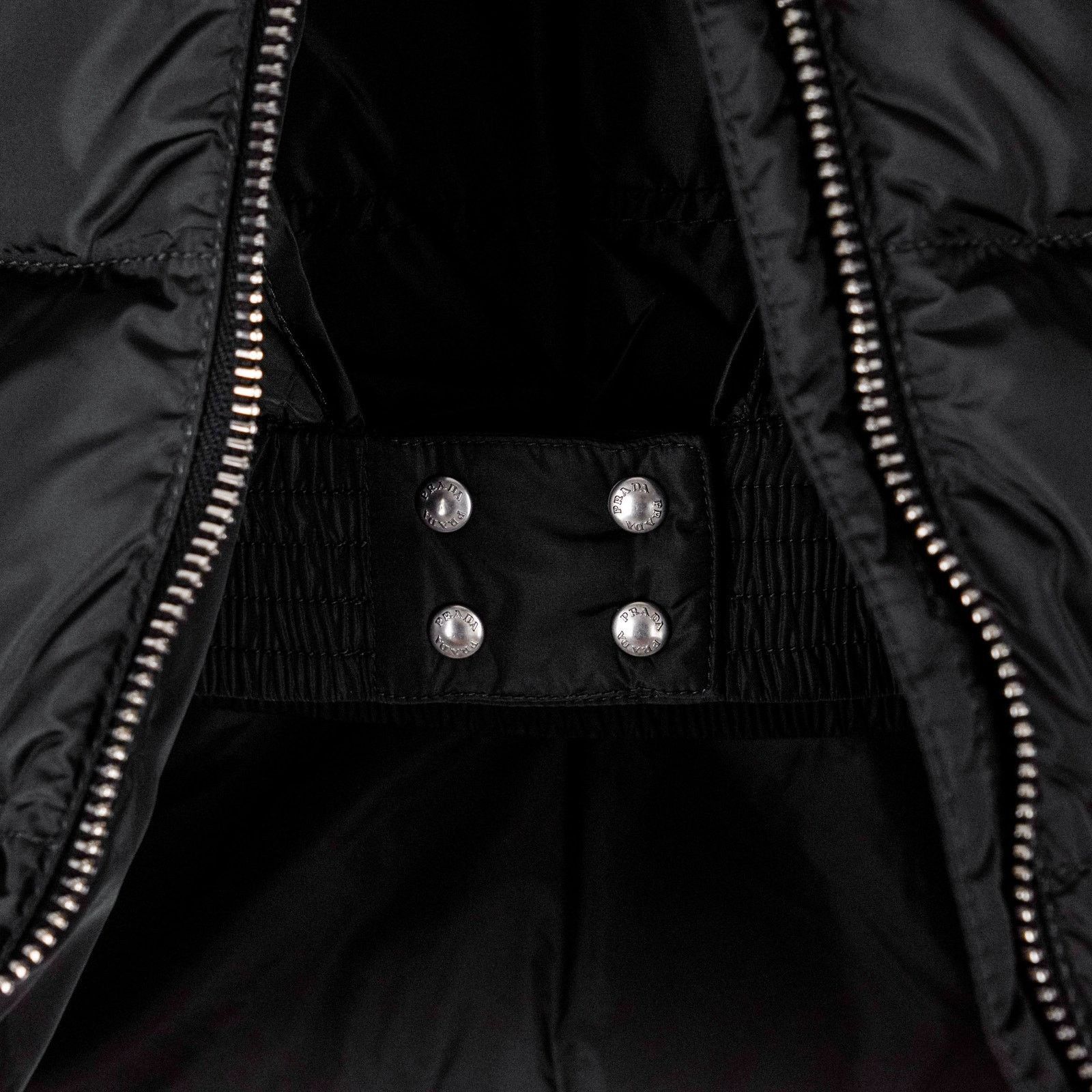 Prada Prada Black Nylon Fox Fur Hooded Womens Down Puffer Jacket Size XS / US 0-2 / IT 36-38 - 9 Thumbnail