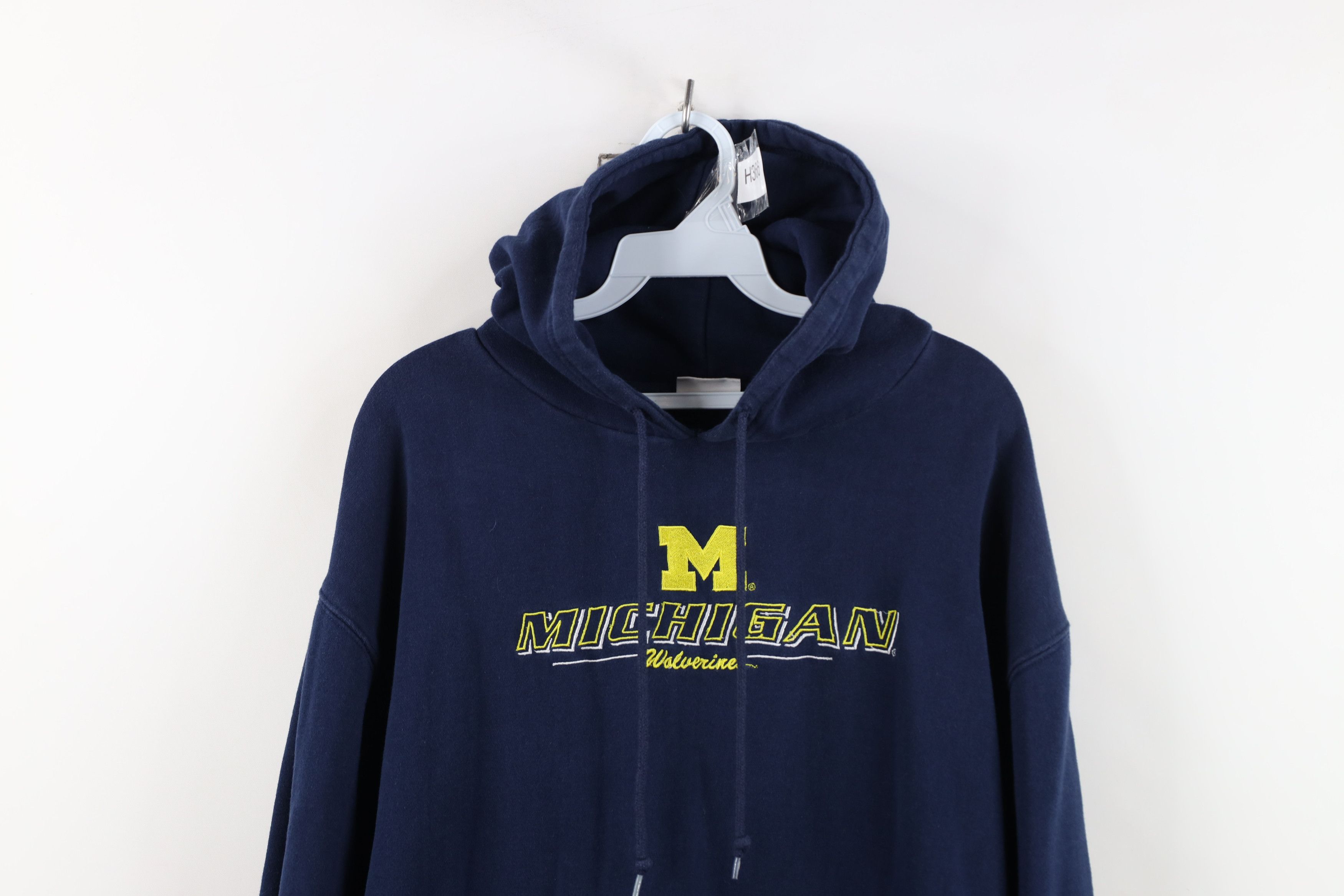 Vintage Vintage Spell University of Michigan Hoodie Sweatshirt Blue Size US XL / EU 56 / 4 - 2 Thumbnail