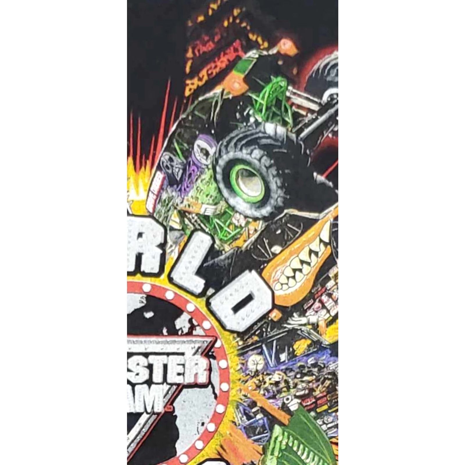 Vintage Monster Jam Monster Jam Tour 2015 T Shirt Adult Medium Grave Digger M Black Crew Neck Short Sleeve T-Shirt Men Cars Monster Truck Double-Sided 1990s? Size US M / EU 48-50 / 2 - 3 Thumbnail