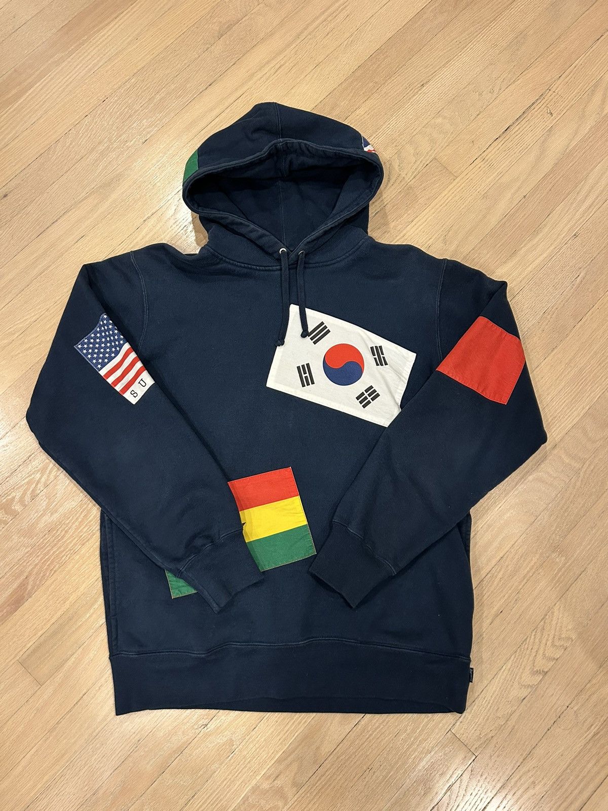 Supreme Supreme FW13 Flags Hoodie L | Grailed