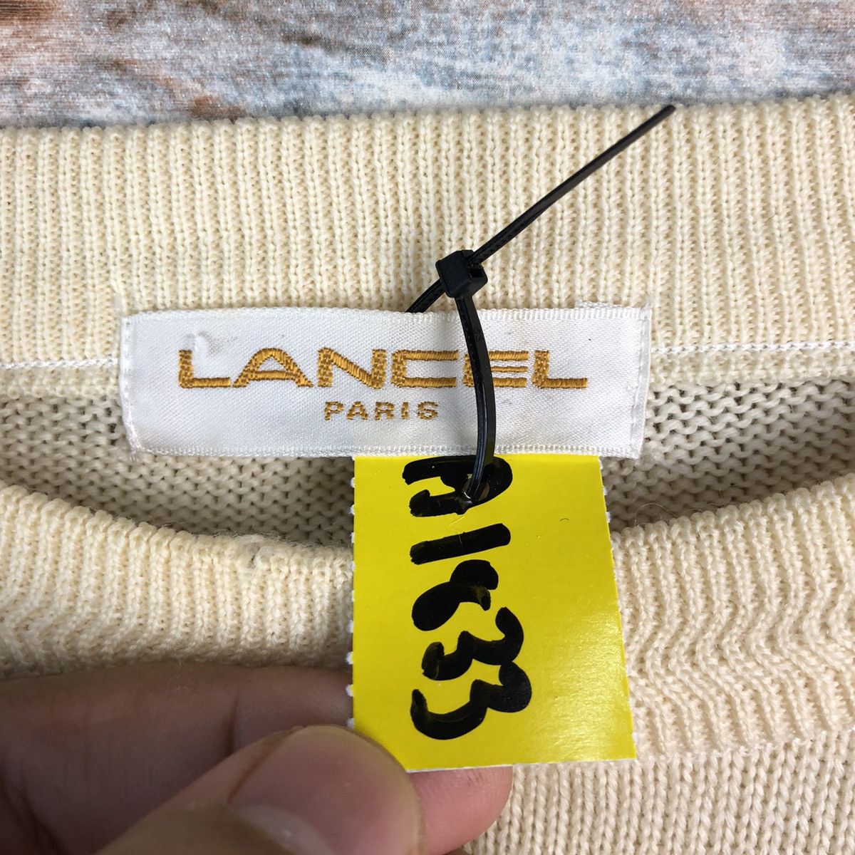 Lancel Lancel Paris vintage Cream Knitwear #A1833 Size US M / EU 48-50 / 2 - 10 Thumbnail