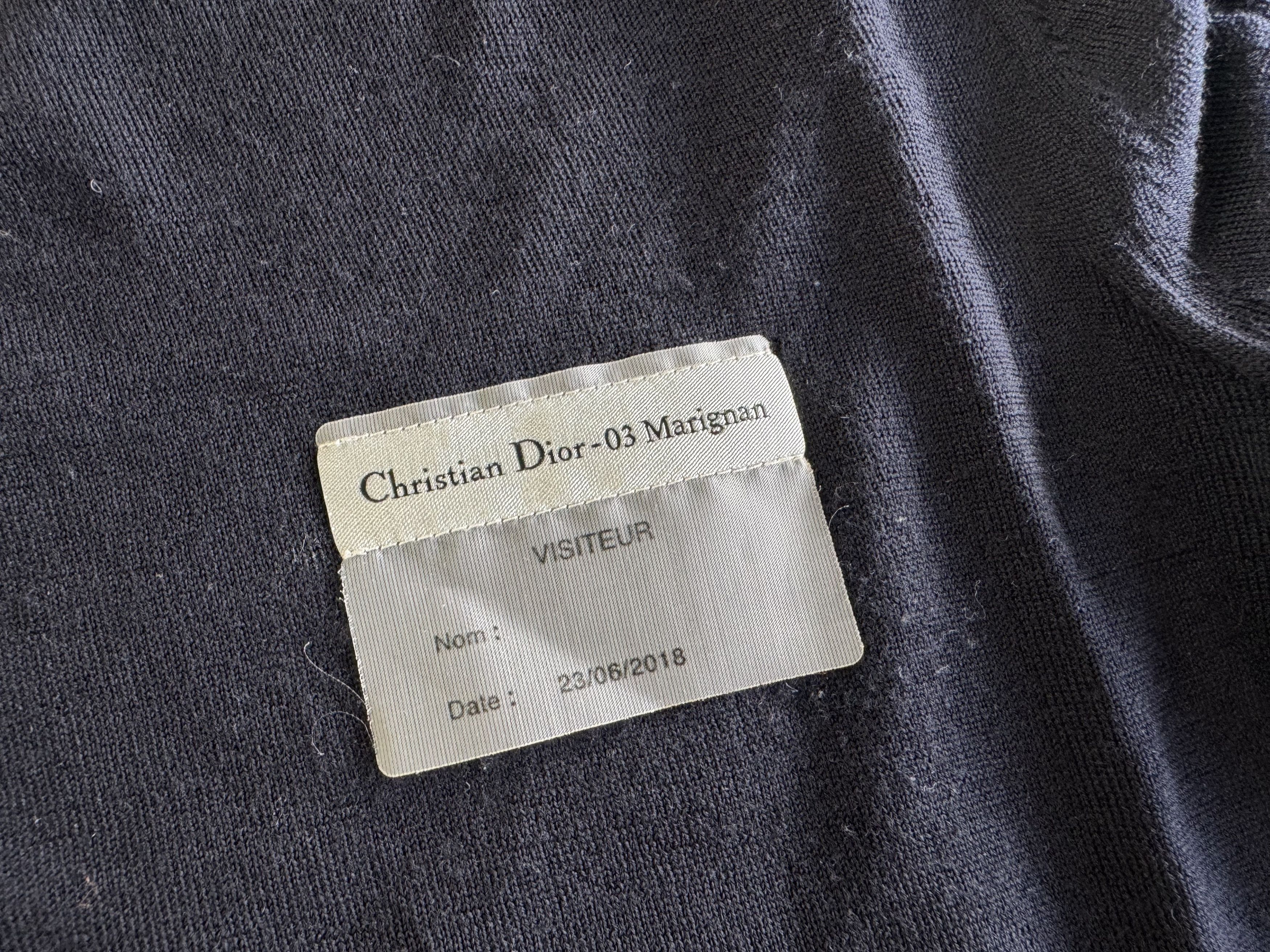 Dior Dior Homme Wool Knit Sweater, Navy Size US S / EU 44-46 / 1 - 6 Thumbnail