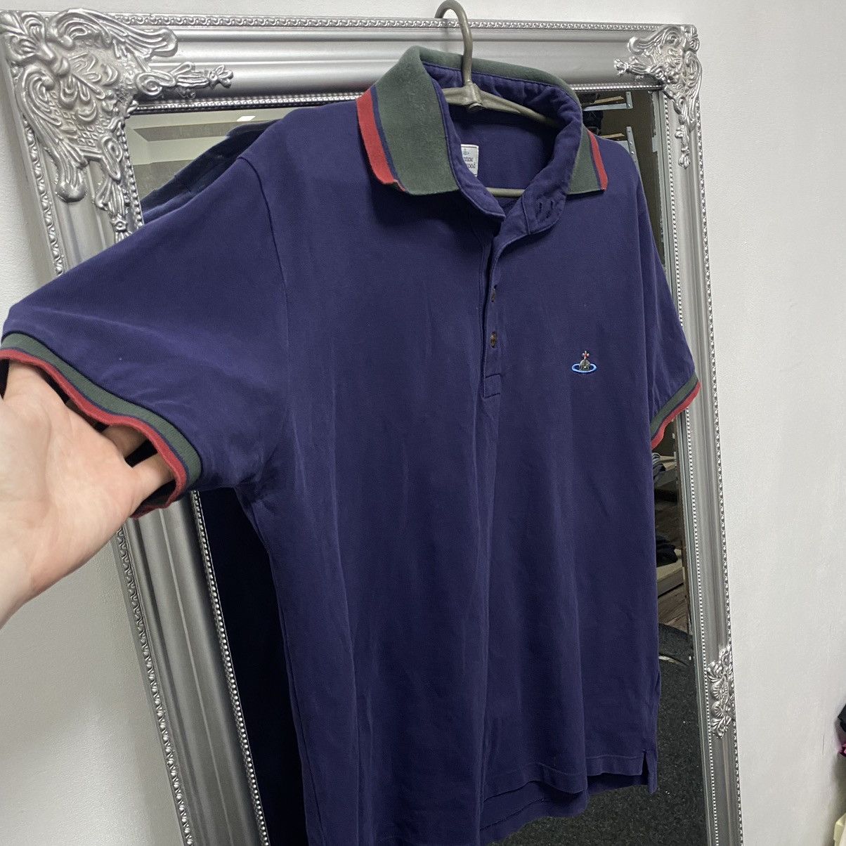 Vivienne Westwood Vintage Vivienne Westwood Polo Shirt Logo Orb Basic Y2k Size US XL / EU 56 / 4 - 5 Thumbnail