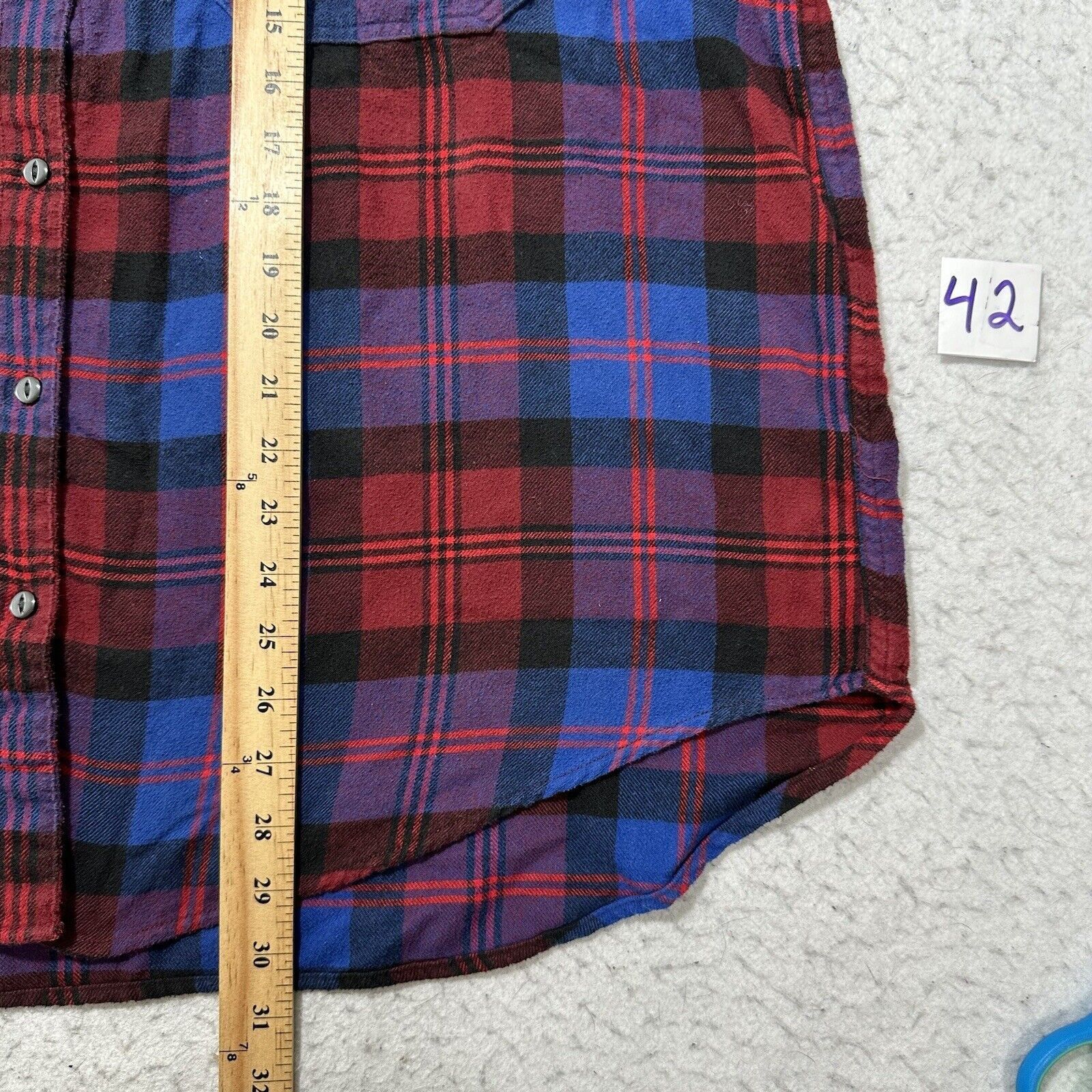 Levi's Levi's XXL Flannel Button Down Shirt Red Plaid Striped Size US XXL / EU 58 / 5 - 9 Thumbnail